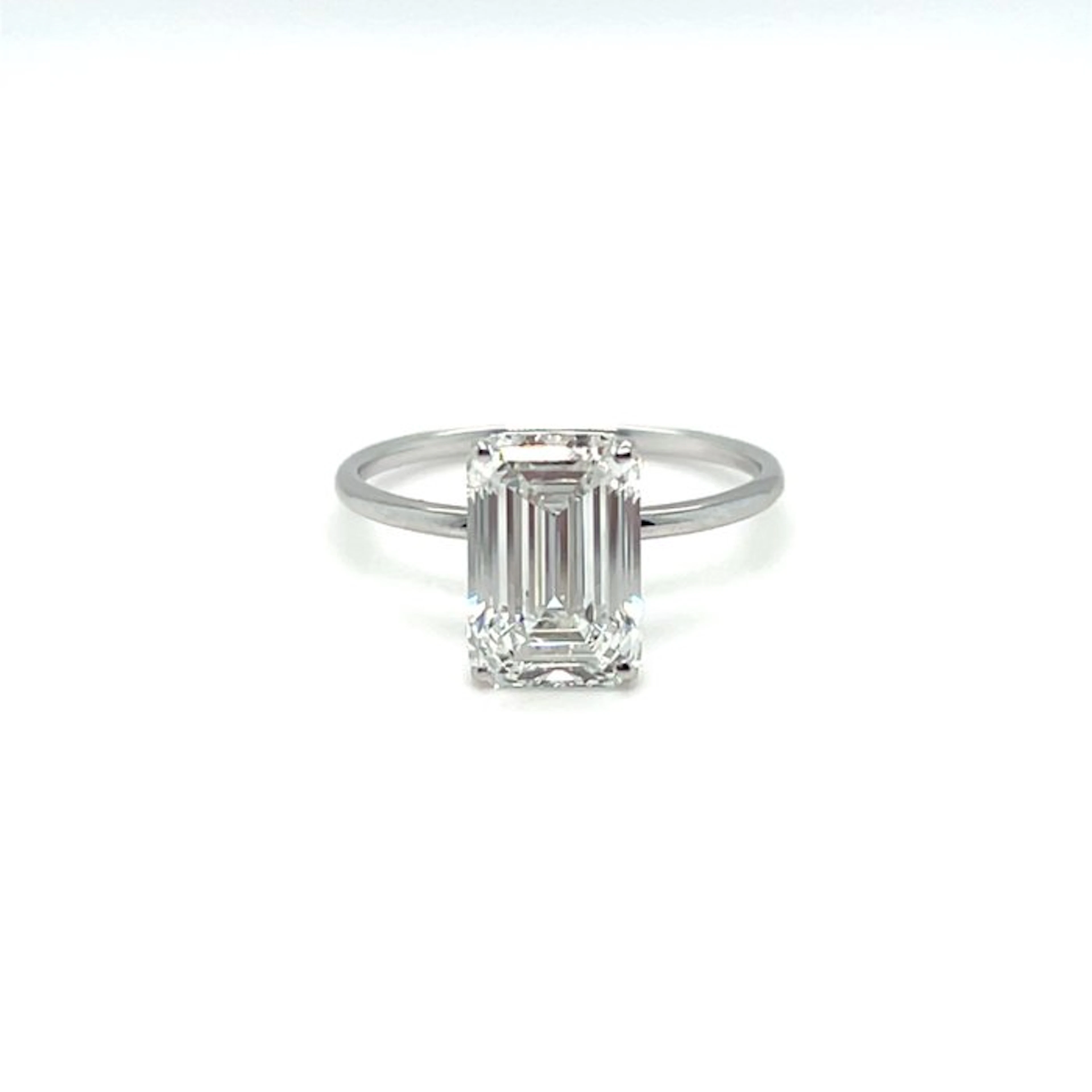 No reserve price - Ring - 14 kt. White gold - 2.04ct. tw. Diamond (Lab-grown)