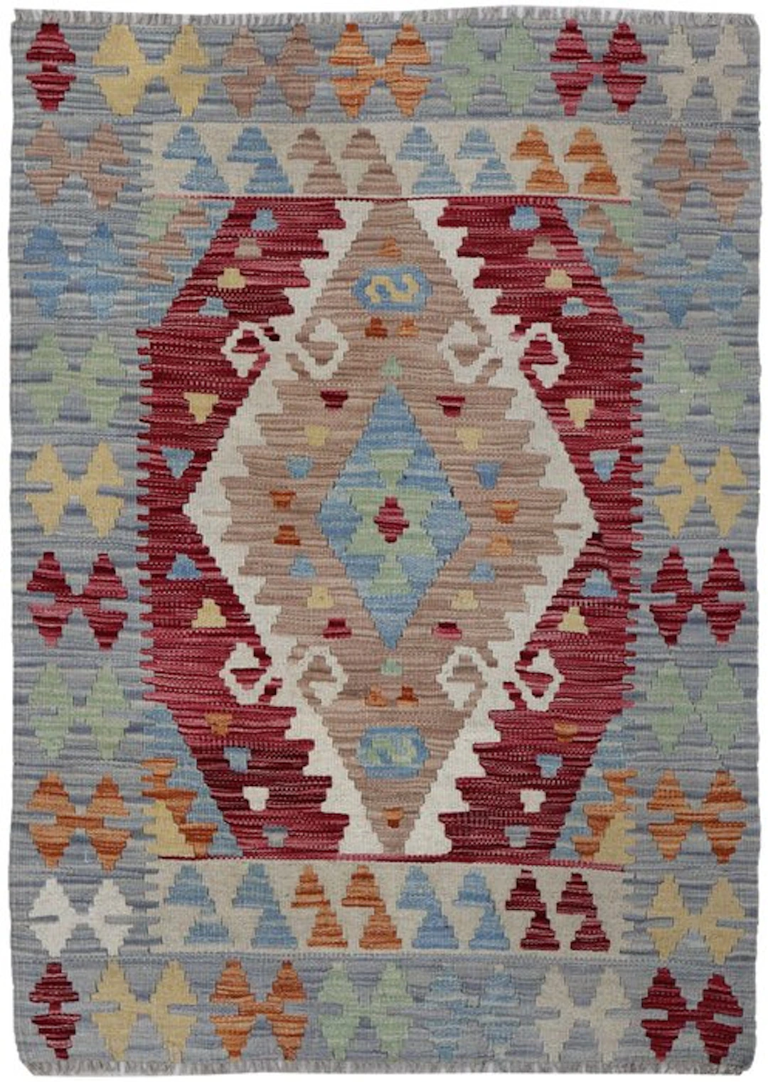 Handwoven Designer Kilim – Afghan Design - Kelim - 110 cm - 82 cm