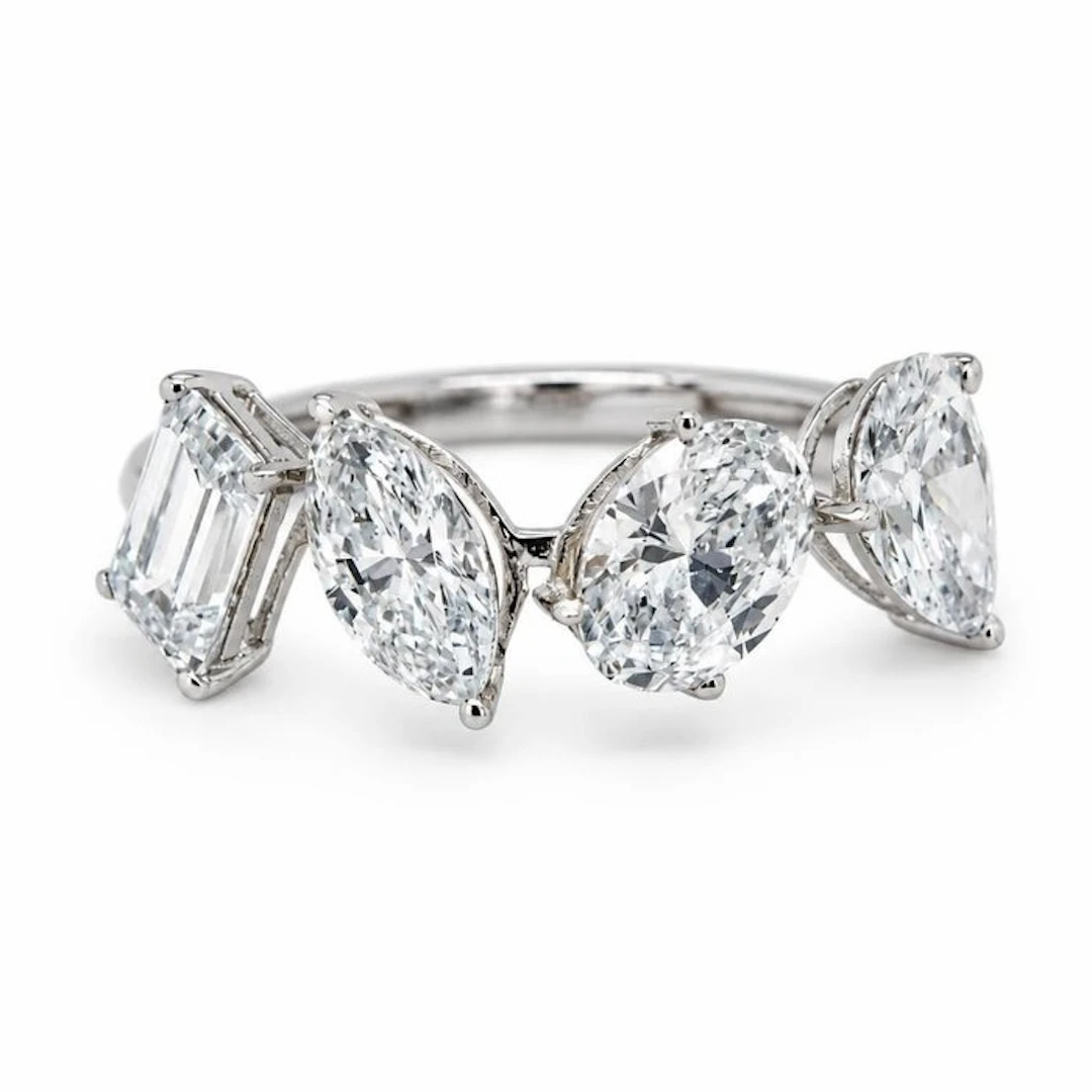 No reserve price - Ring - 14 kt. White gold - 2.37ct. tw. Diamond (Lab-grown)