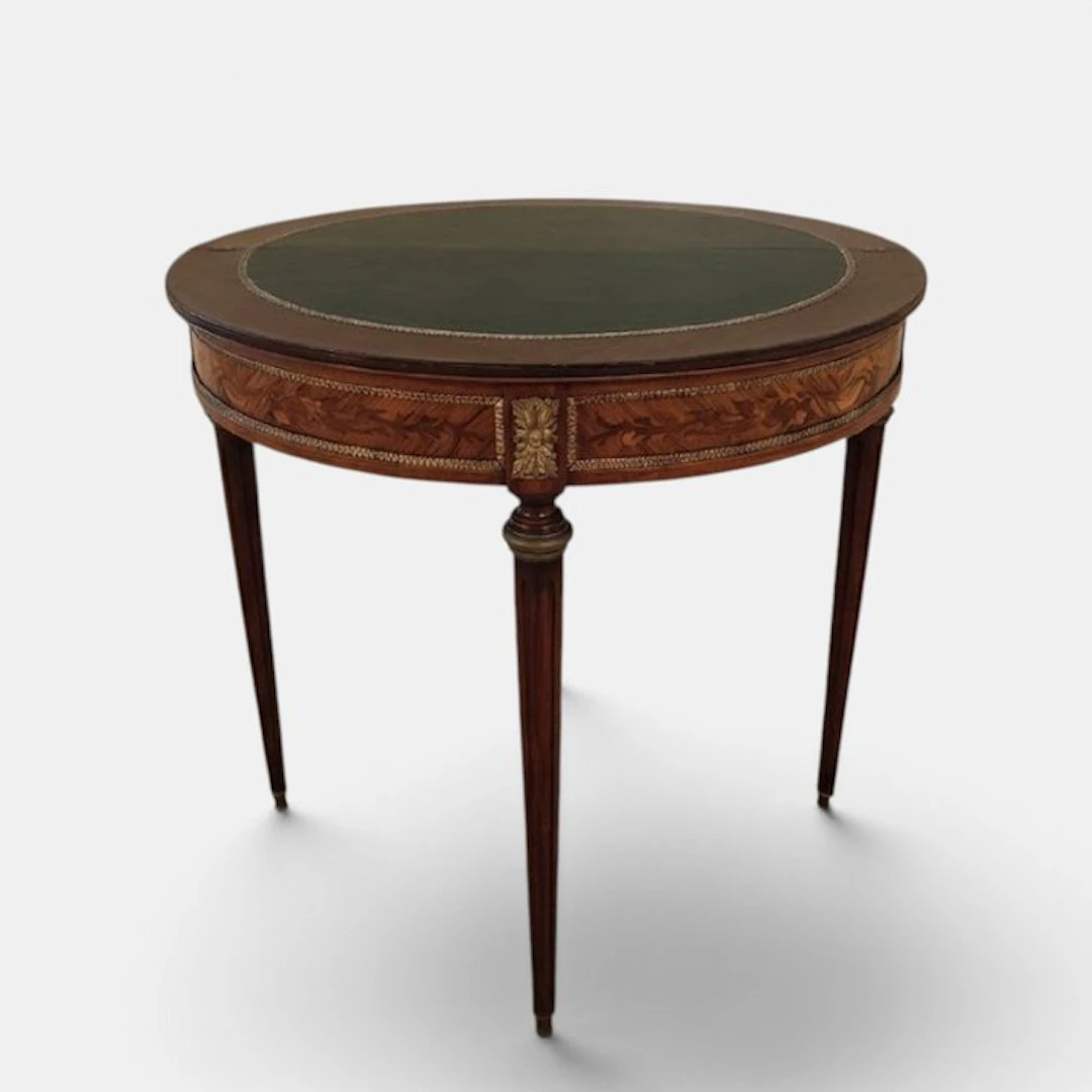 Franse Lodewijk XVI-stijl inklapbare speeltafel / consoletafel - Marqueterie