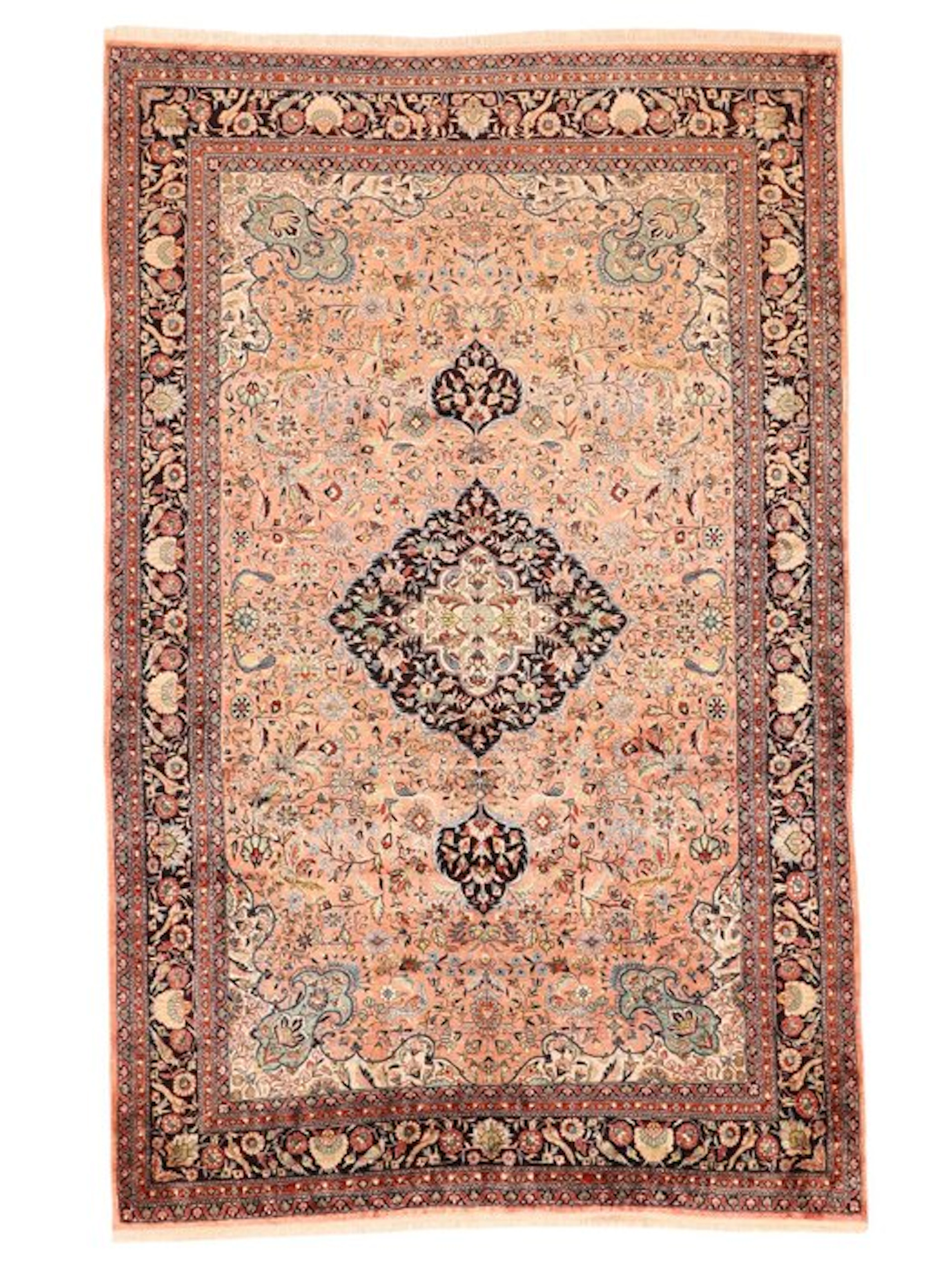 Carpet - 242 cm - 155 cm - Indian Silk Rug