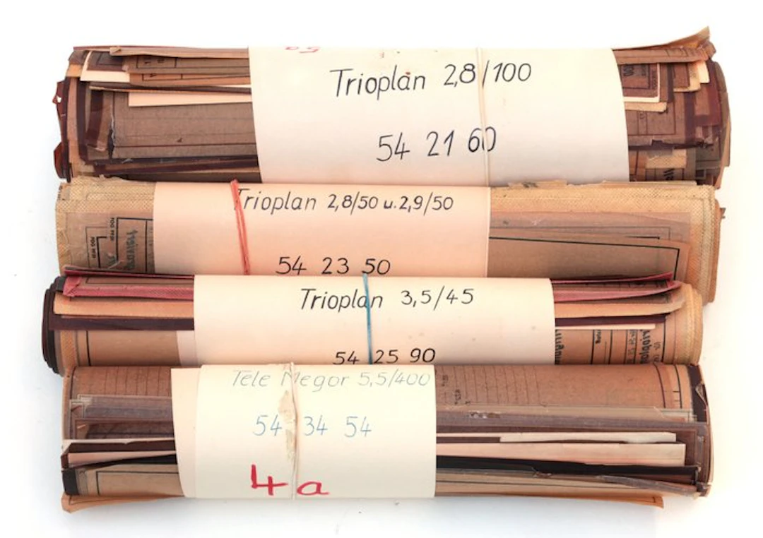 Meyer-Optik Görlitz Originale Zeichnungssätze der Meyer-Optik Görlitz