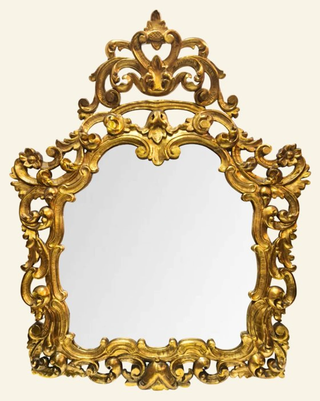 Mirror - Wood - Golden wood, 140 cm