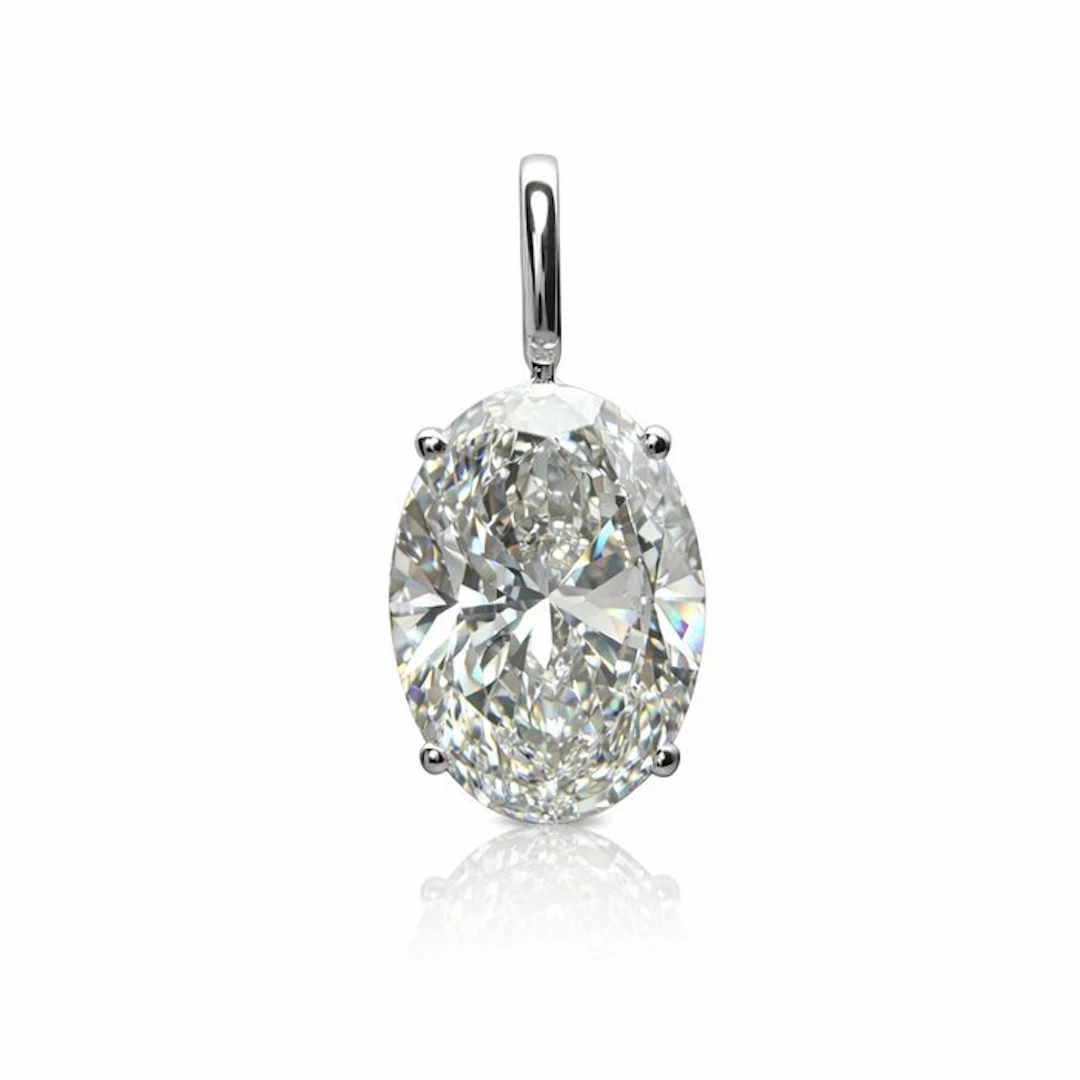 No reserve price - Pendant - 14 kt. White gold - 3.04ct. tw. Diamond