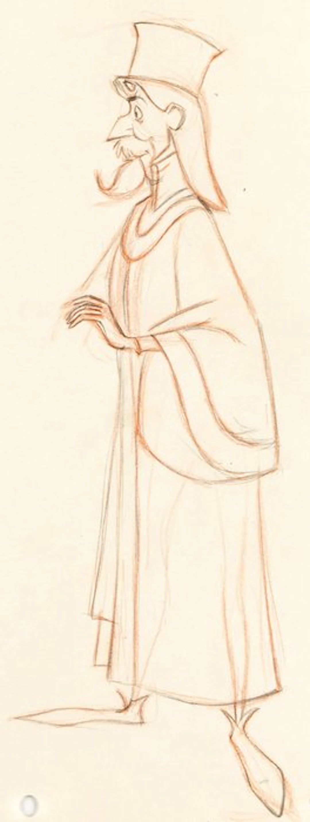 Walt Disney - King Stefan Animation Drawing - Sleeping Beauty (1959)