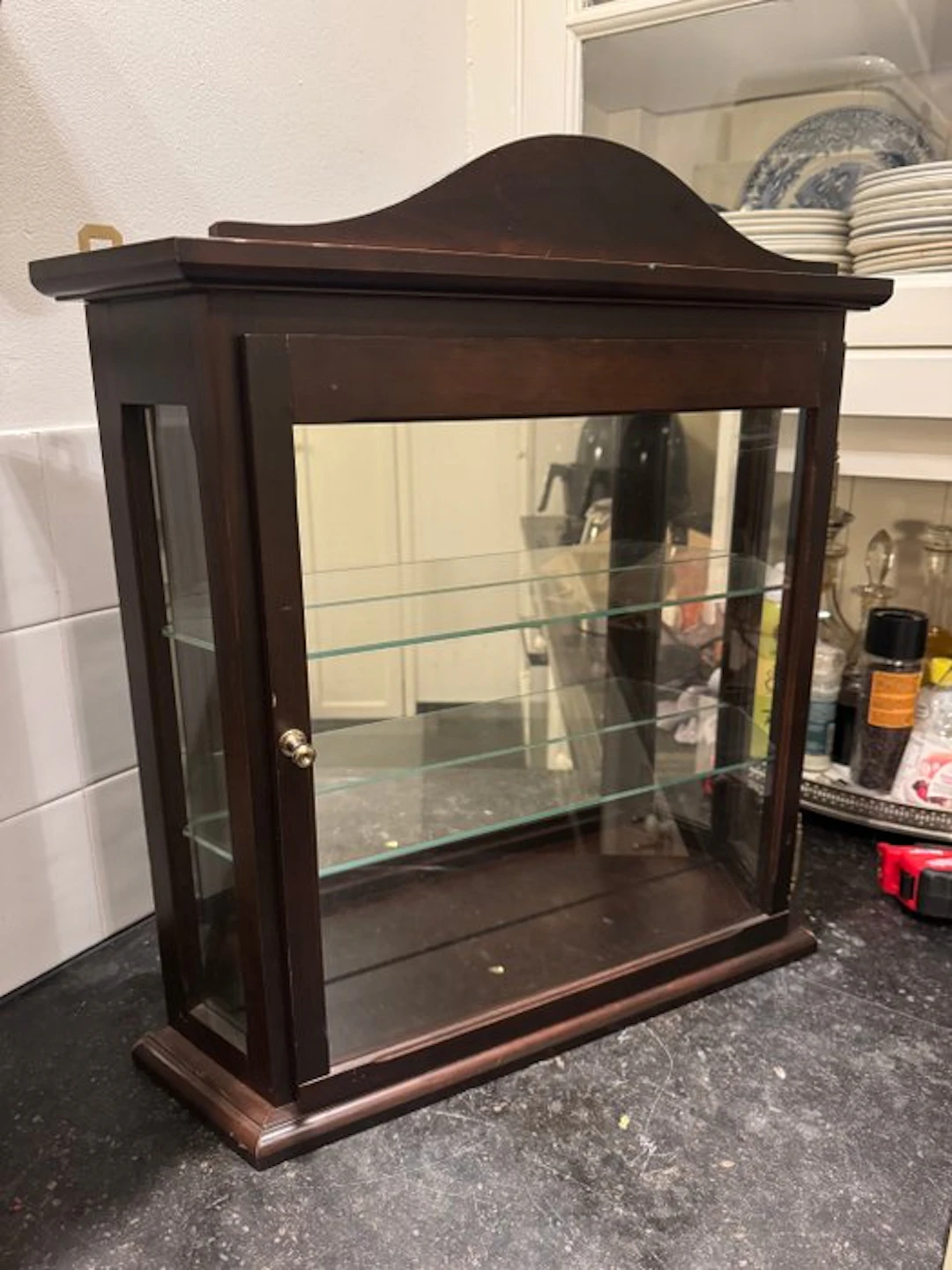 Display cabinet - Wood, Glass