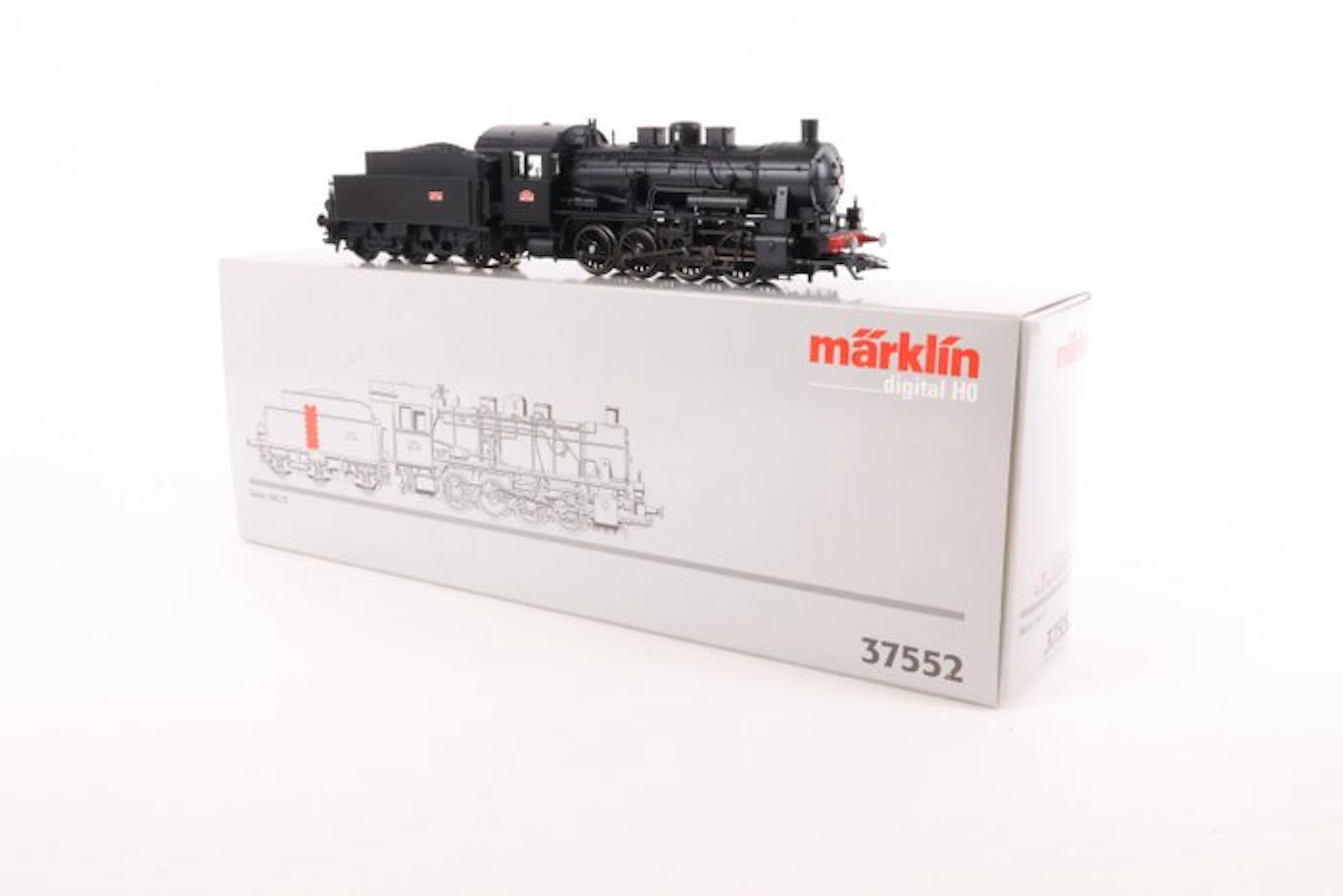 Märklin H0 - 37552 - Steam locomotive with tender (1) - Series 040 D - SNCF