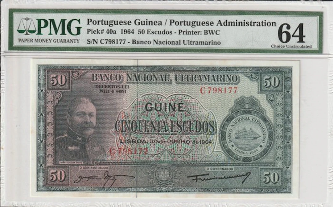 Portuguese Guinea. - 50 Escudos - 1964 - Pick 40a (No reserve price)