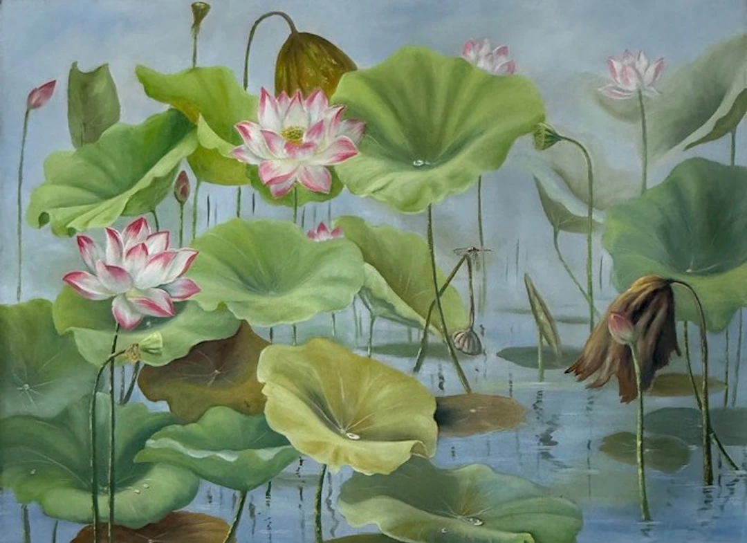 Hung Richard (1966) - Symphonie de Lotus ↑90 →120 cm