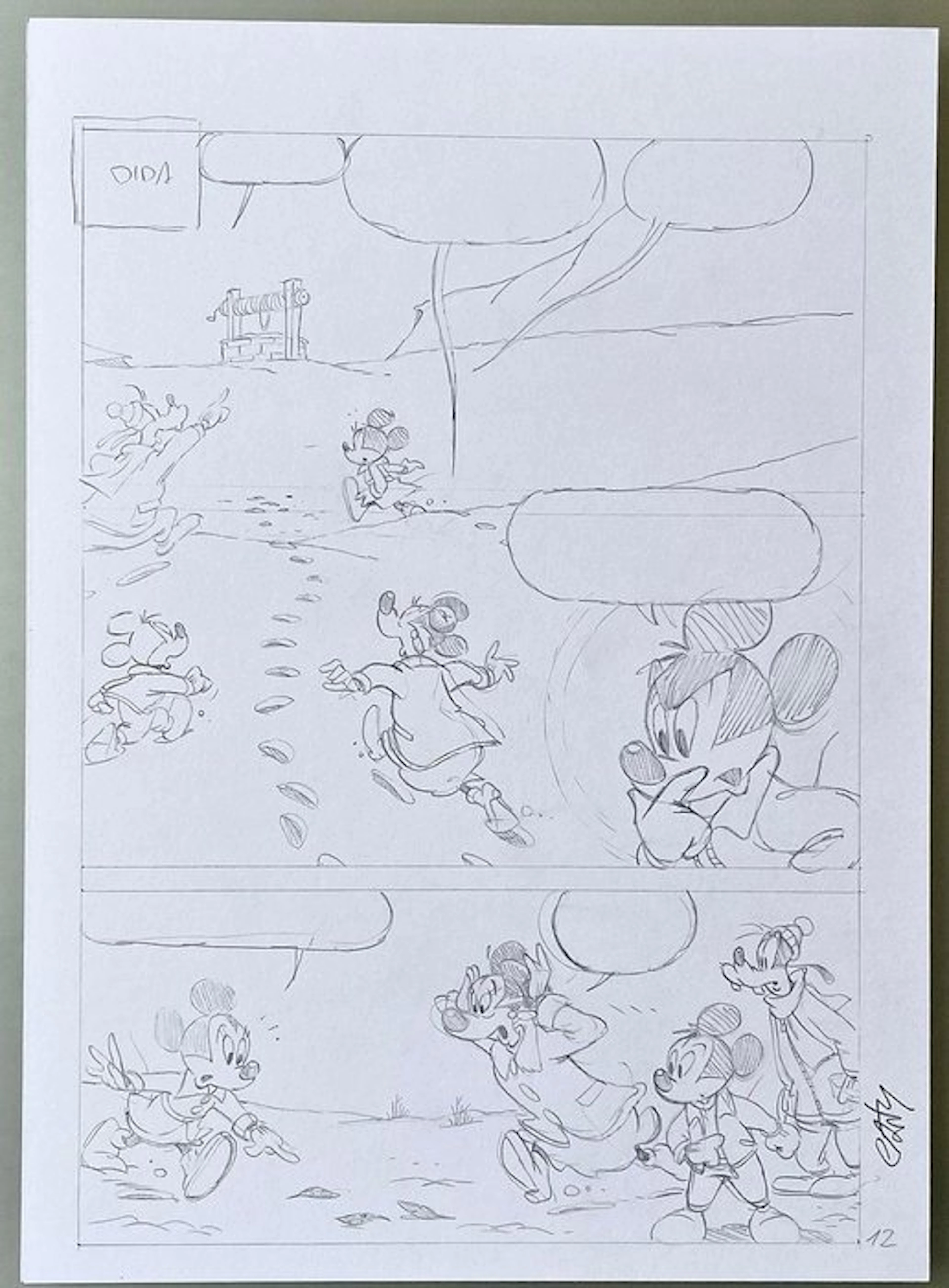 Casty - 1 Original page - Topolino - Topolino, Minni e il soffio del Natale