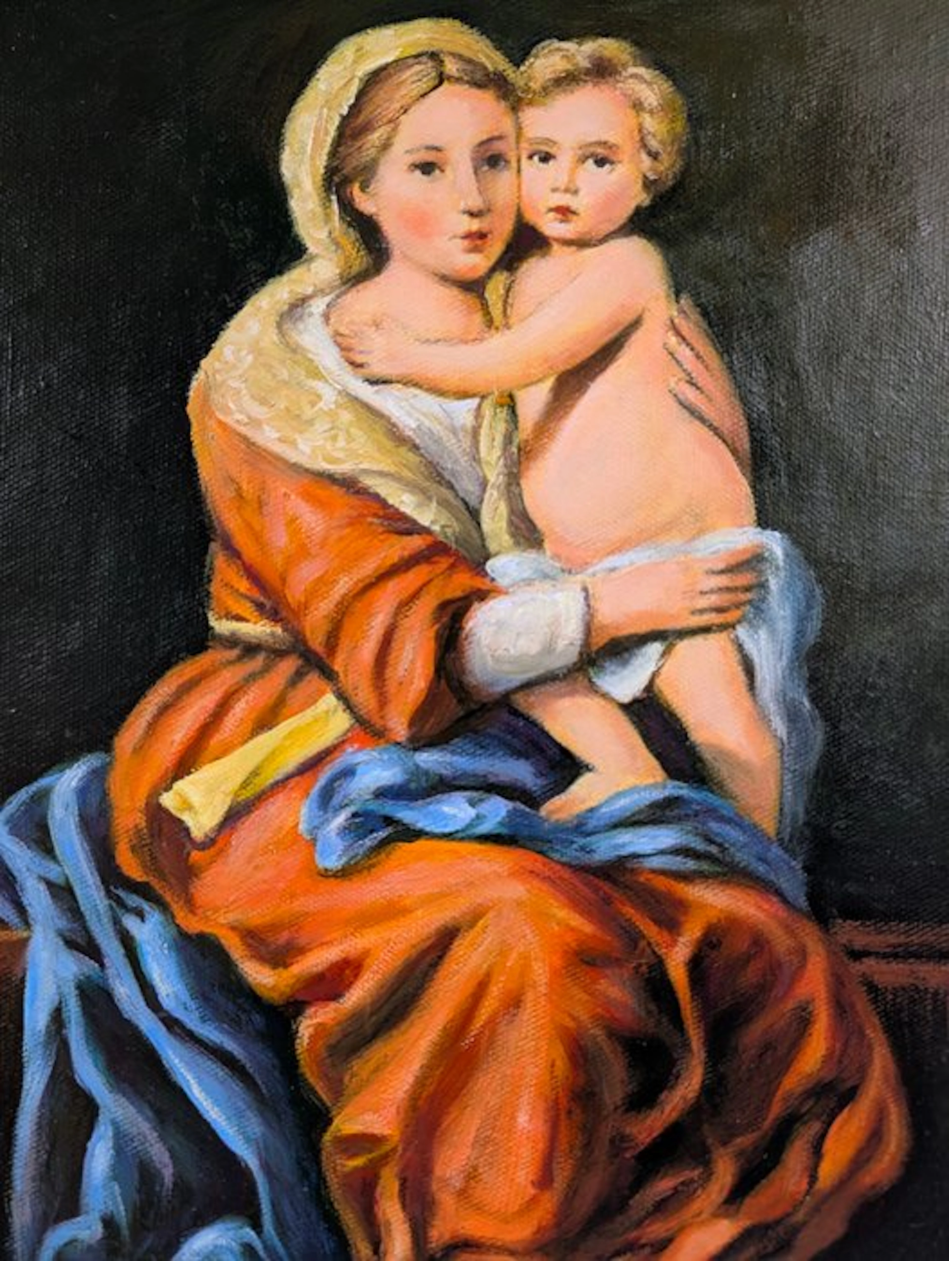 Italian school (XX) - Madonna con bambino - Bartolomé Esteban Murillo