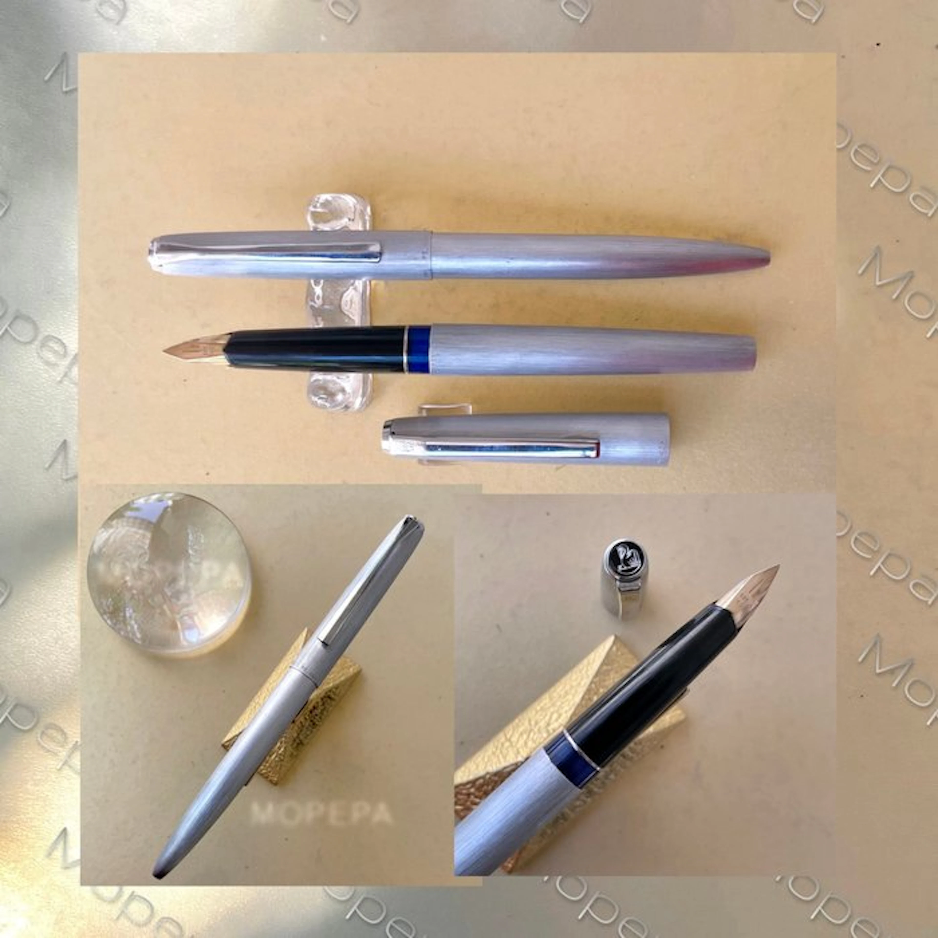 Pelikan - PELIKAN P28 and D28 Silvexa SET Vintage 1971-72...