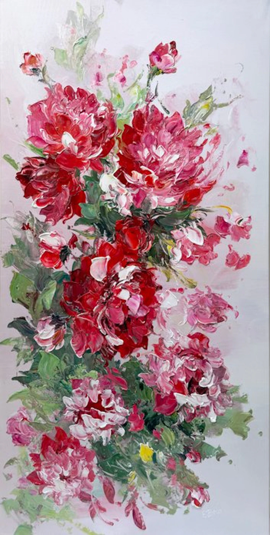 Ekaterina Dzuba (1982) - Cascade de Pivoines Rouges_ format XL
