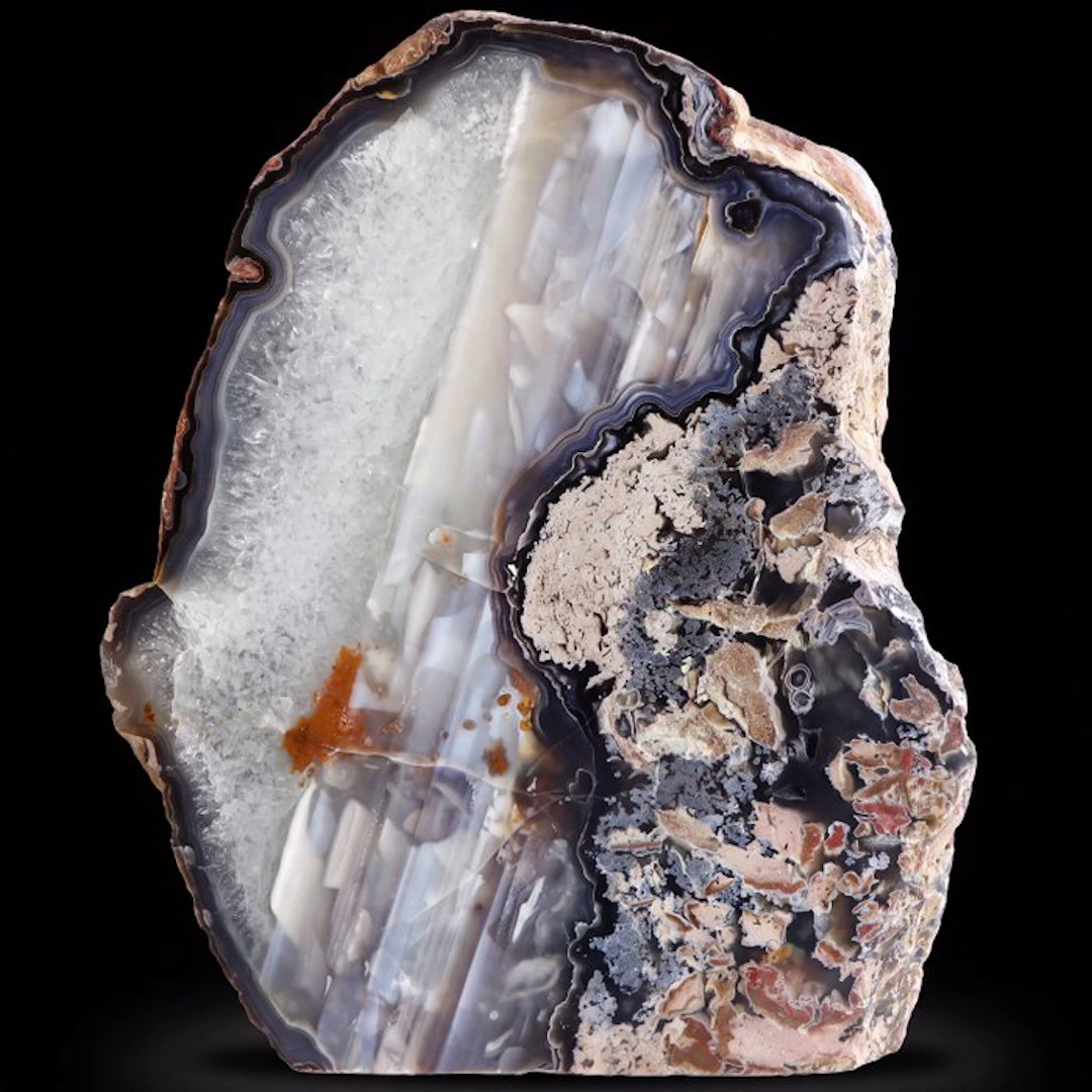 XXL Rainbow Agate - 26x21x10 cm - Geode- 6.55 kg