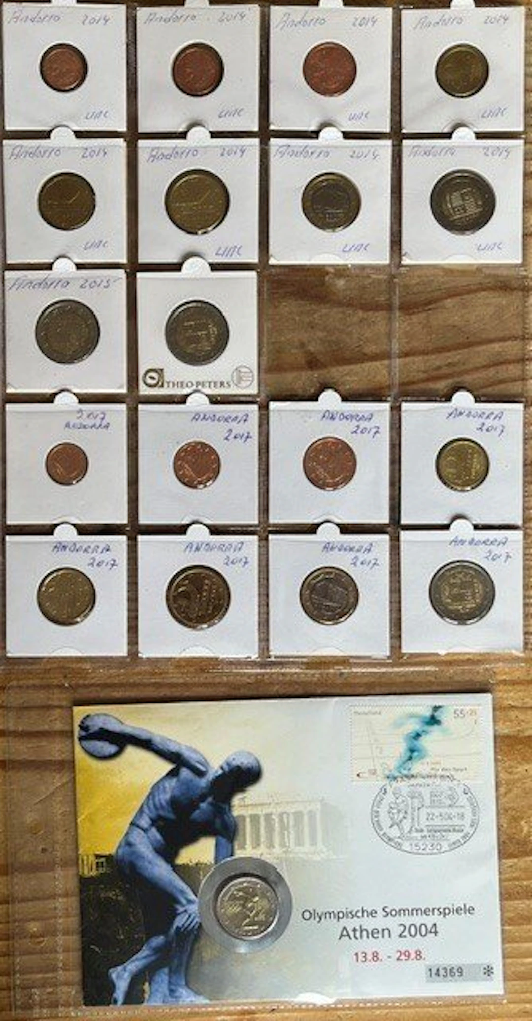Andorra, Greece. Euro 2004/2017 (5 items) (No reserve price)