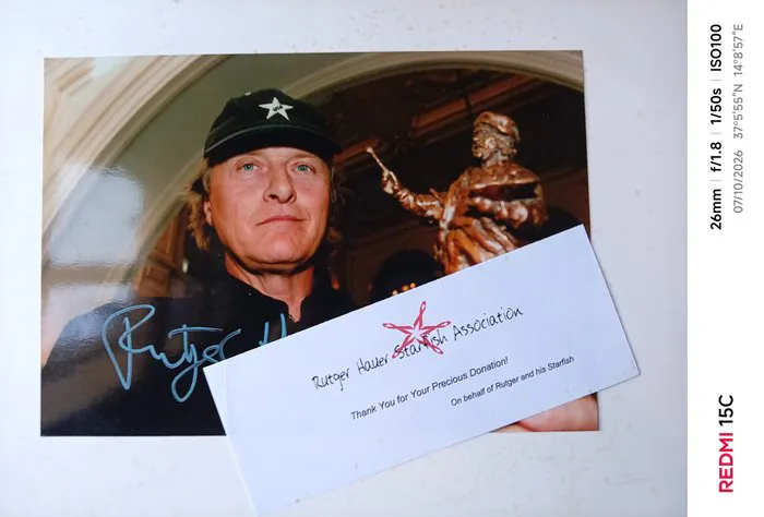 Rembrandt prize received by Rutgers Hauer and signed by...