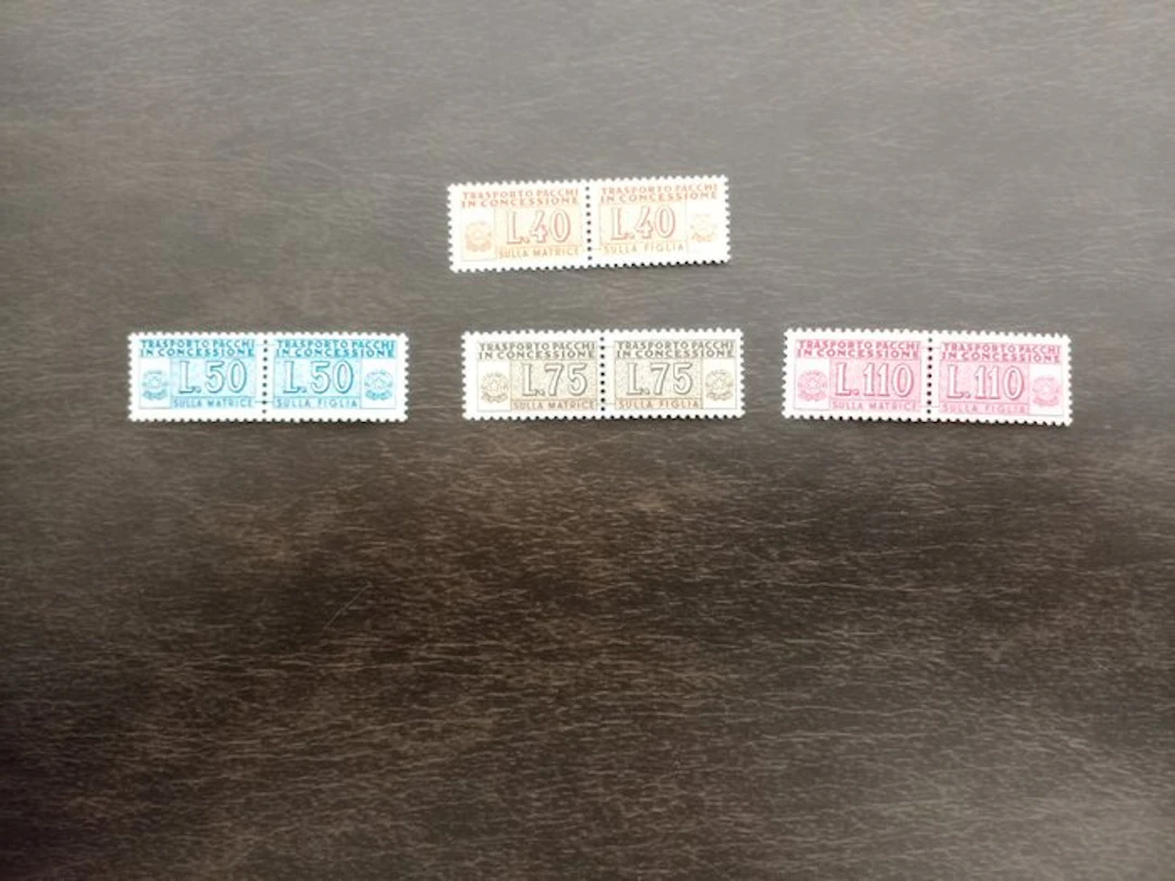 Italy 1953 - REPUBLICA consignment packs, complete series, new, with