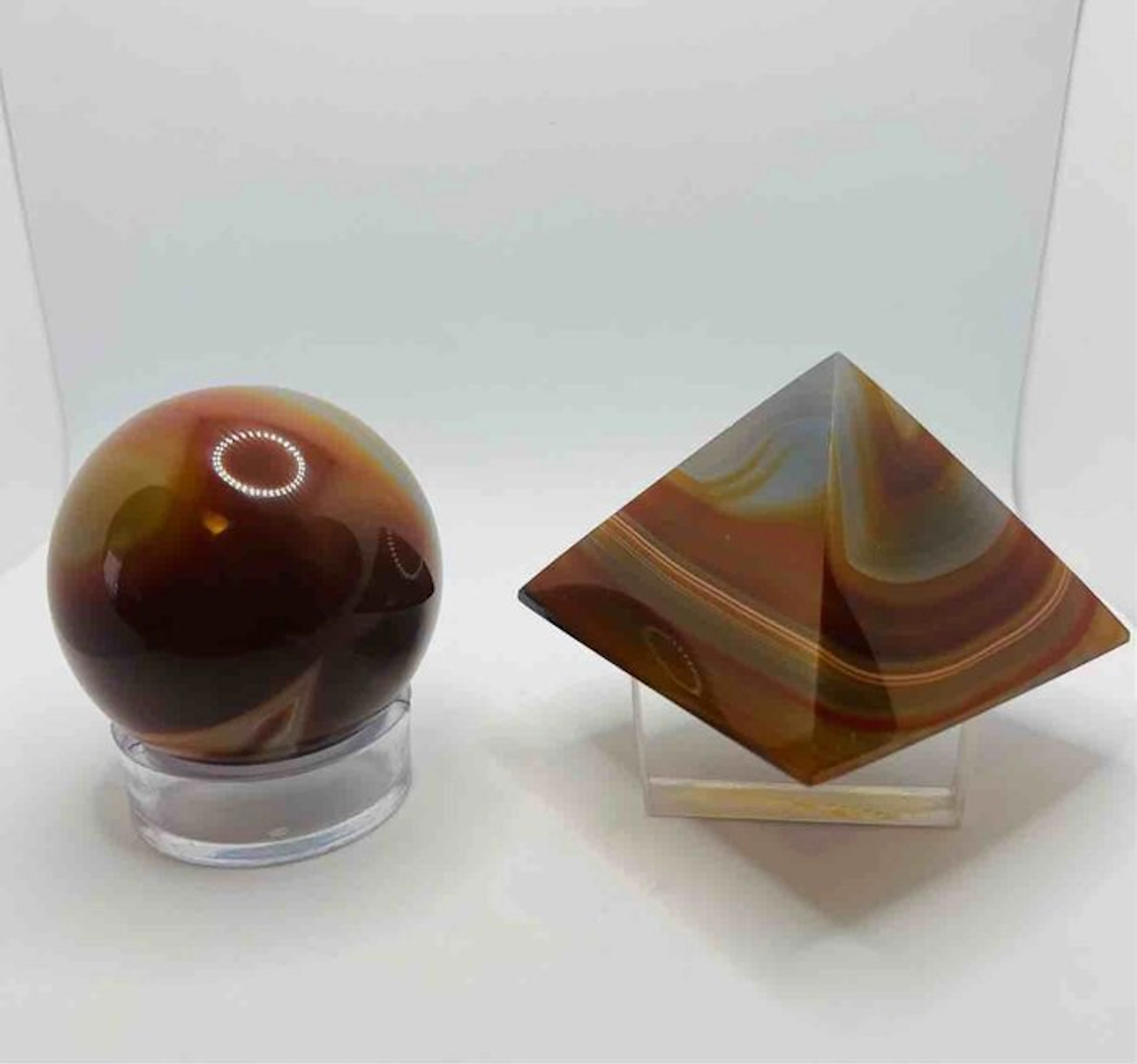 Agate Lot of various items- 460 g - (2)