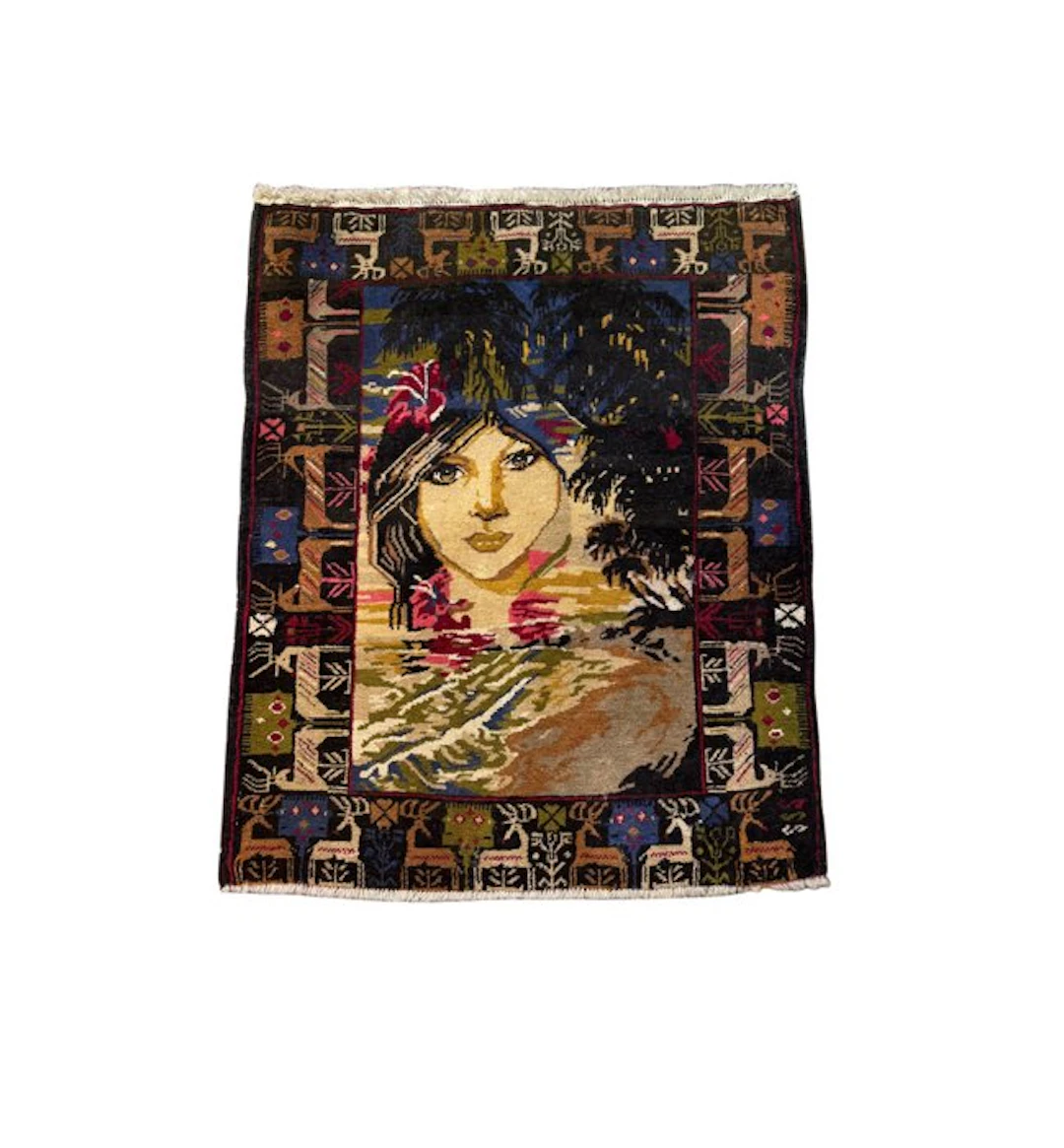 afghan artists - Afghan - Carpet - 80 cm - 65 cm