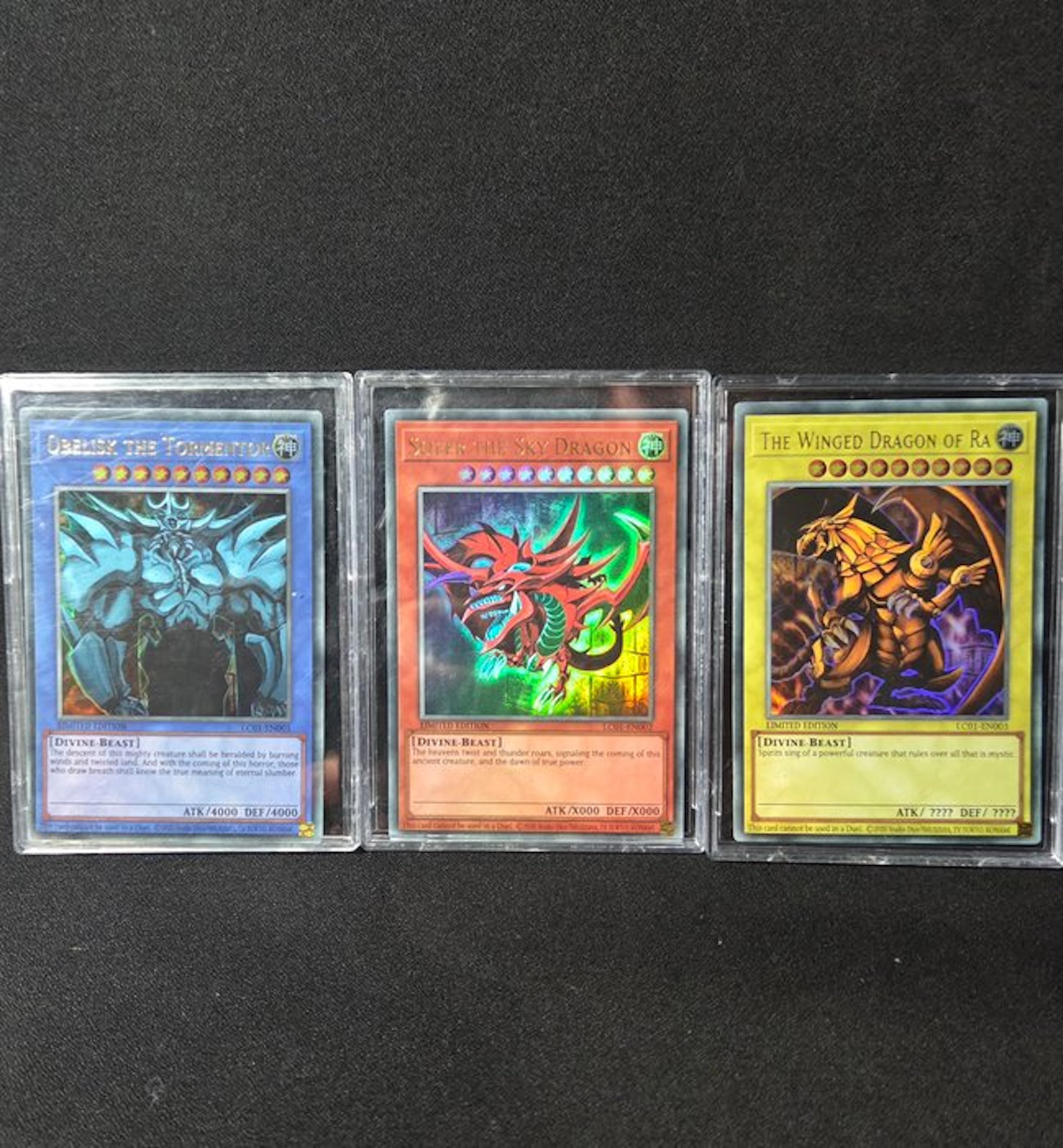 Konami - 3 Card - Yu-Gi-Oh! Limited edition, First edition