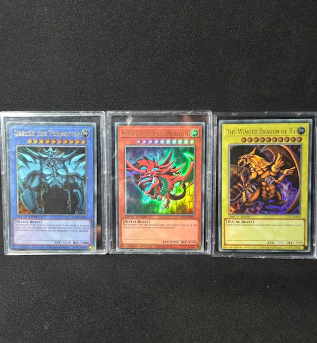 Konami - 3 Card - Yu-Gi-Oh! Limited edition, First edition