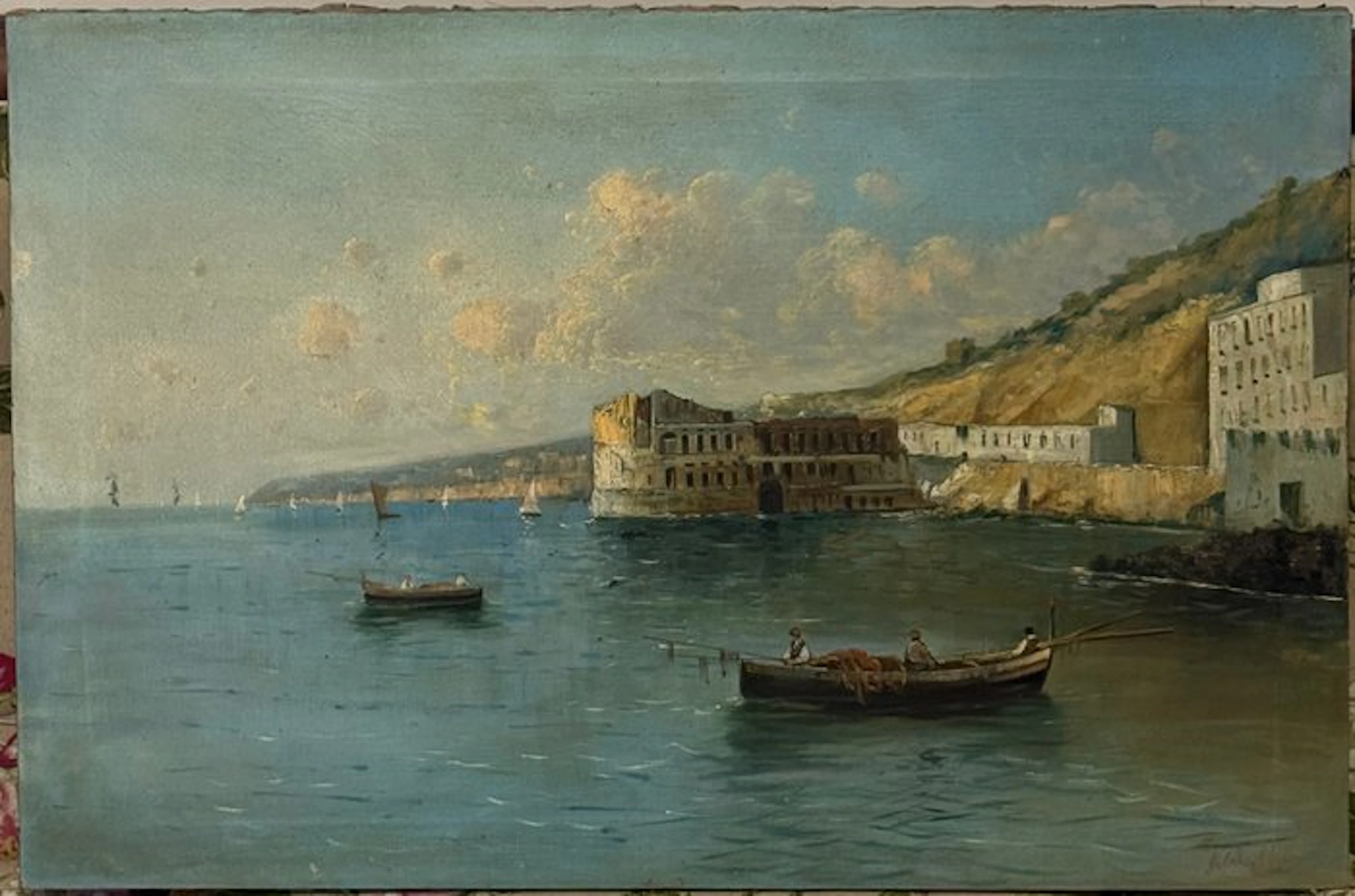 Giuseppe Chiarolanza (1868-1920) - Veduta di Palazzo donn’Anna