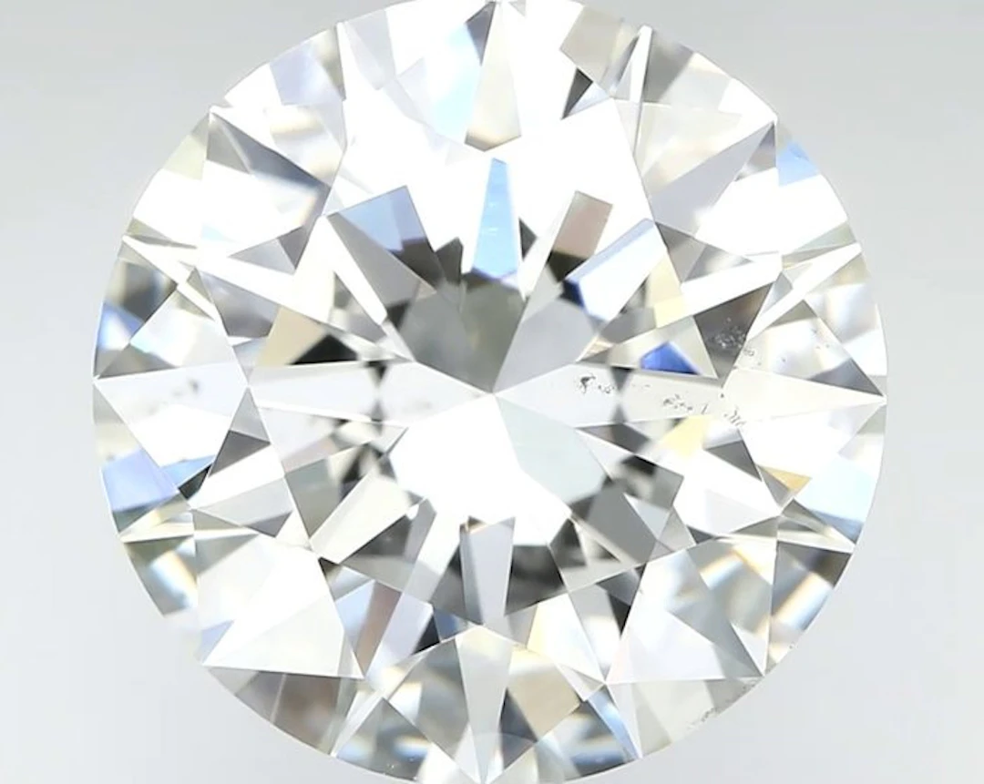 1 pcs Diamond (Natural) - 3.50 ct - Round - G - VS2...