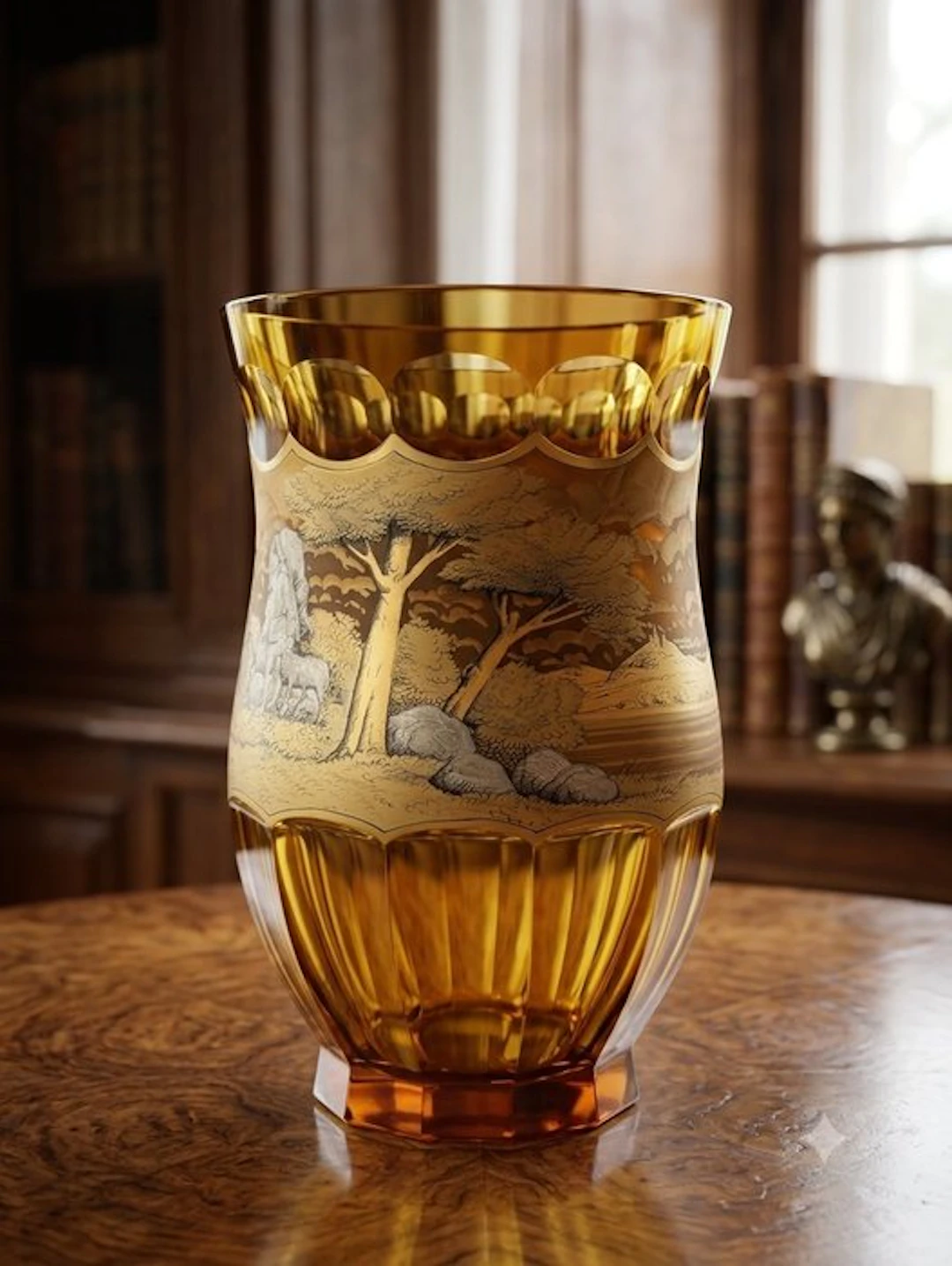 Friedlová - Vase - Crystal - Bohemian Art Deco Glass