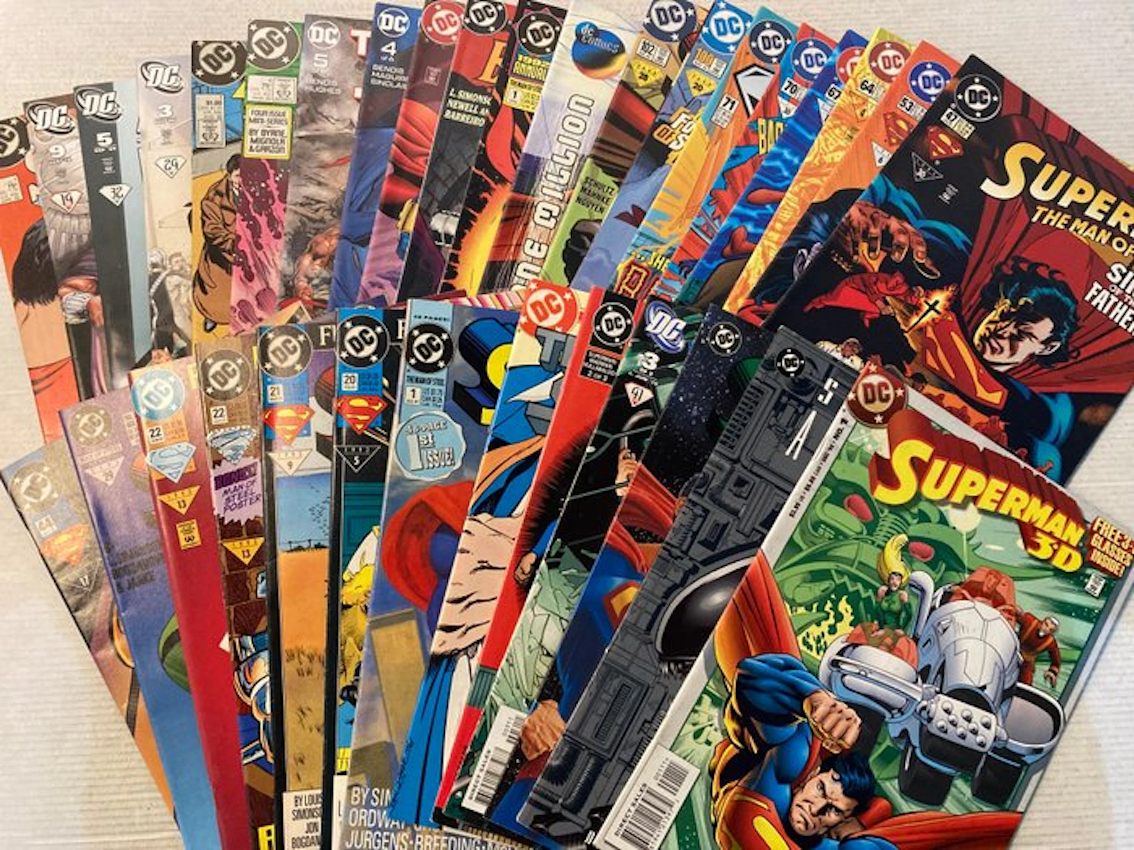 Superman 33 comics from many (mini-)series and one-shots