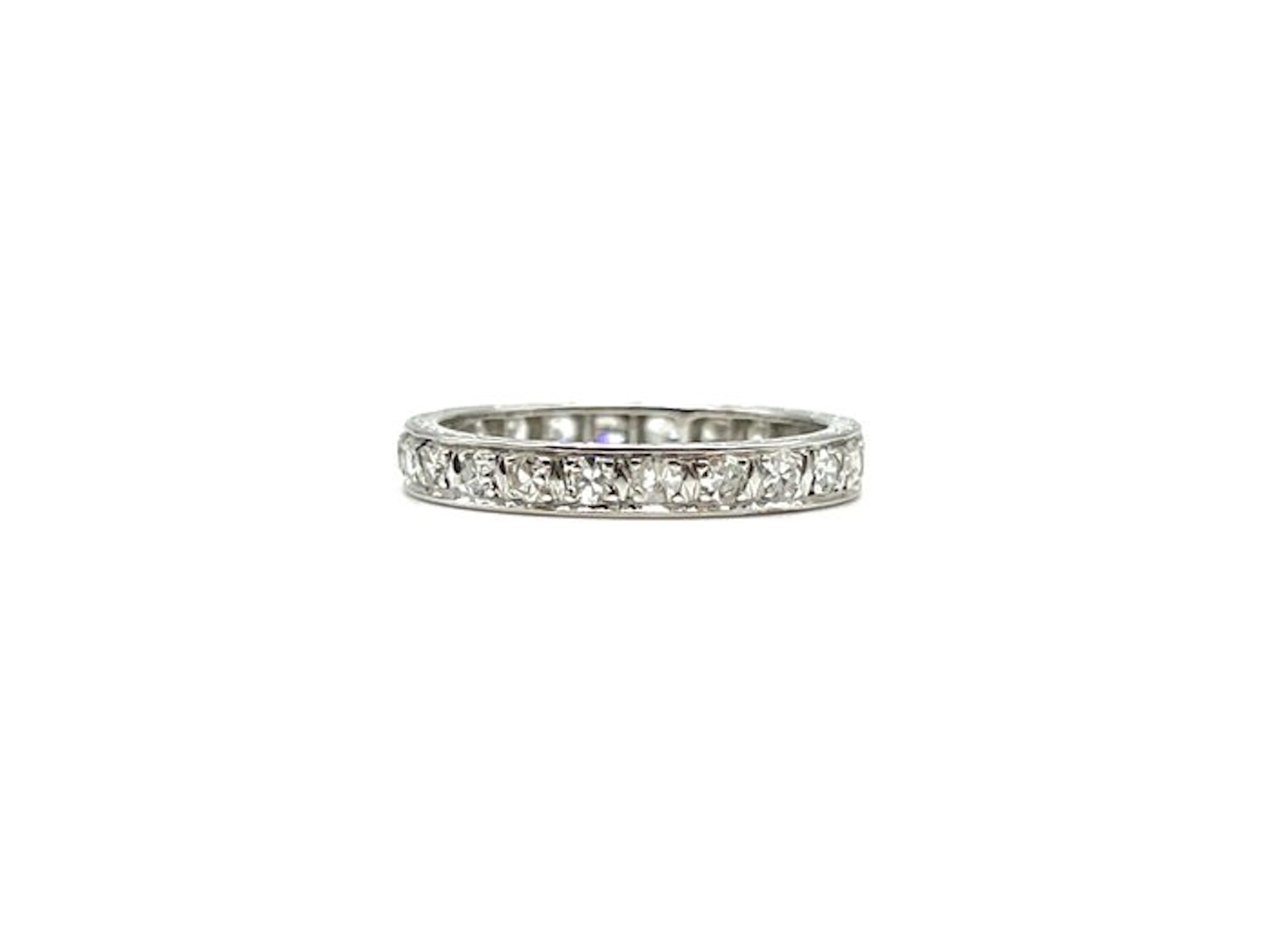 No reserve price - Ring Platinum - 0.96ct. tw. Diamond (Natural)