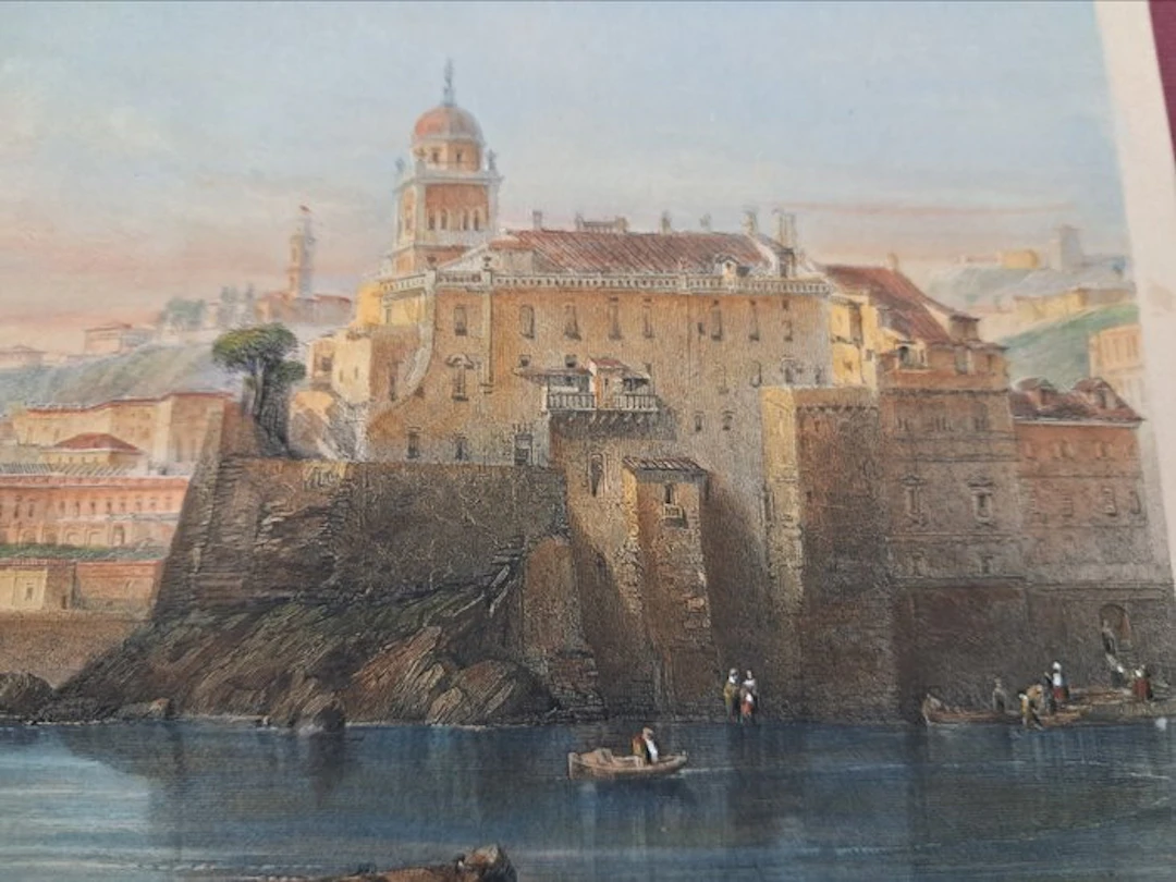 Italy - Genoa; J. Redawy - Villa Doria a Genova - 1821-1850