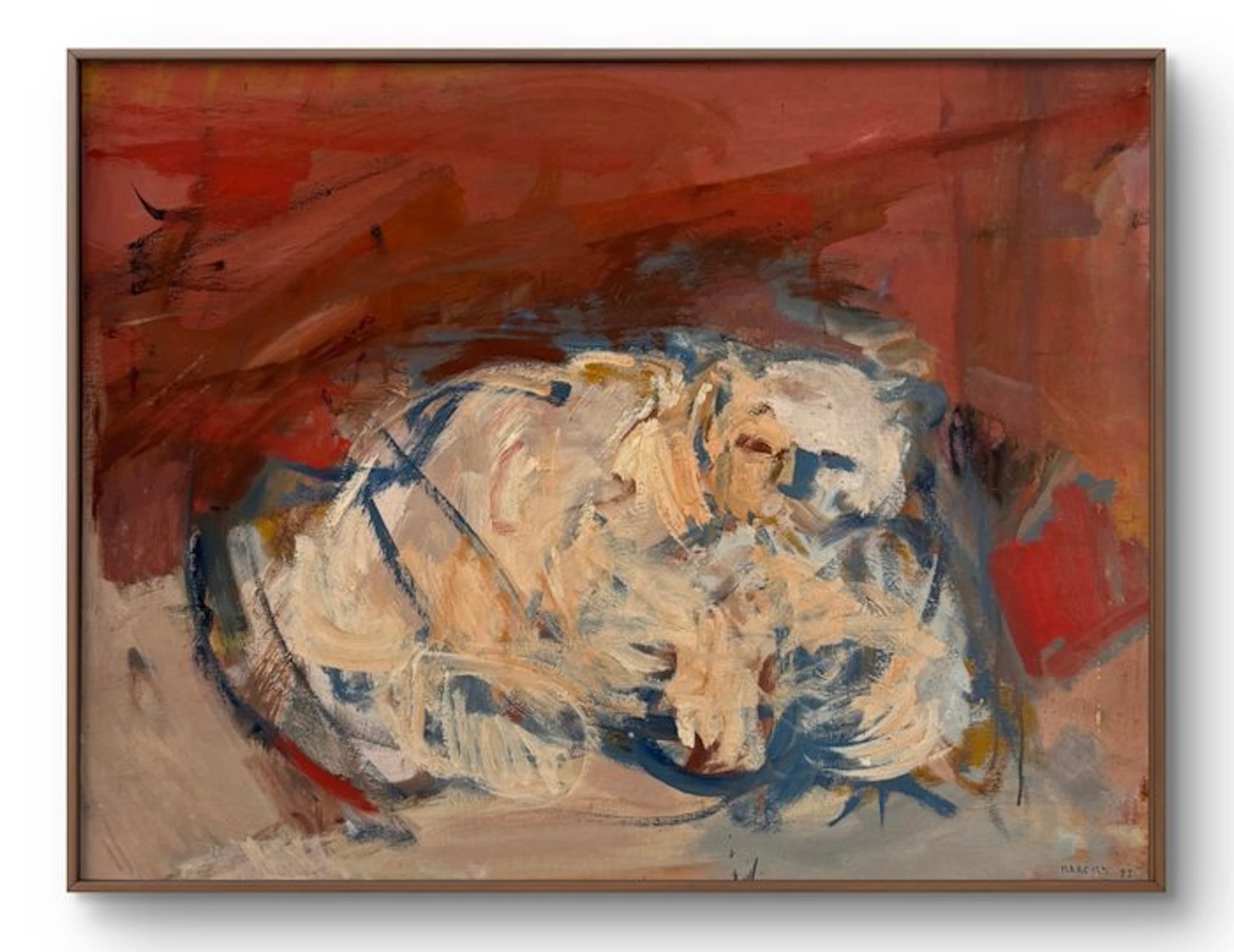 Marcus de Vestele (1941-2024) - Composition Cobra - Le félin