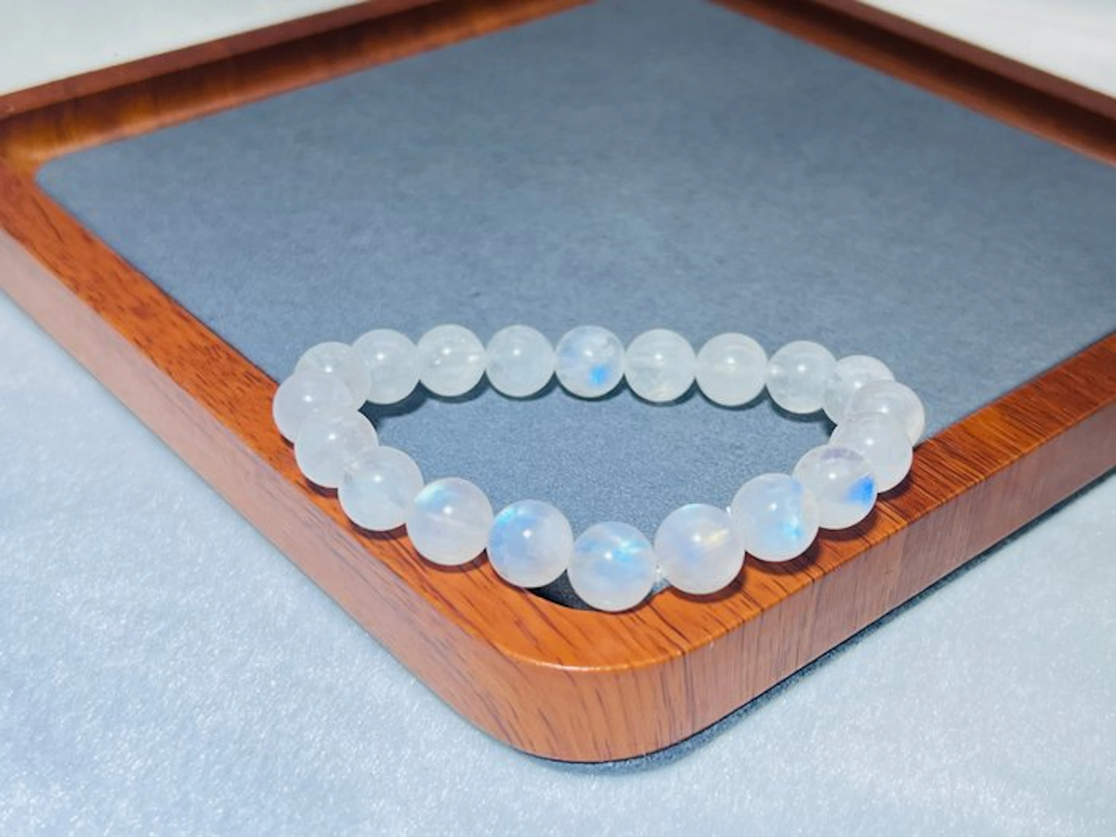 ***NO RESERVE*** Natural Moonstone Power Bracelet –...