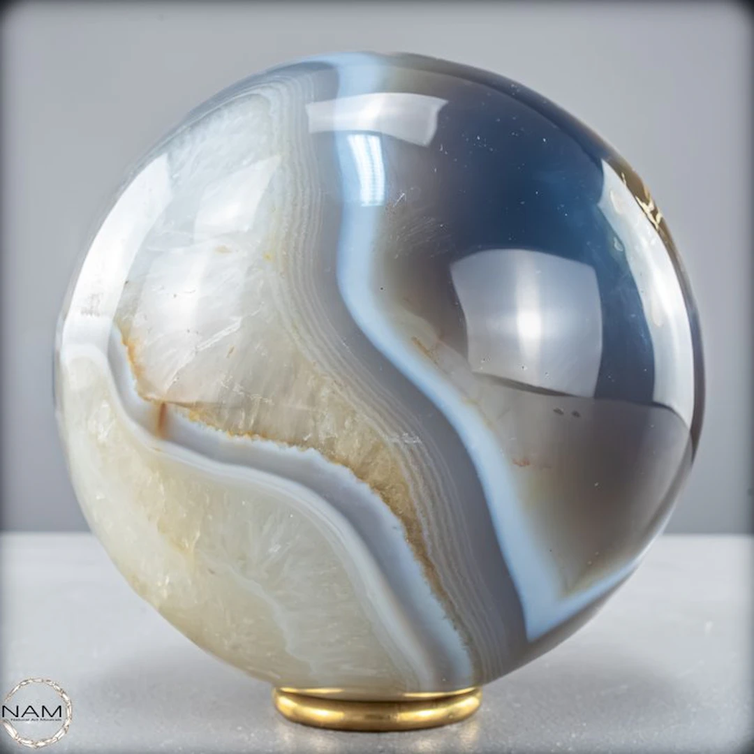 Natural Orca Agate Sphere Masterpiece of Nature- 2818.22 g