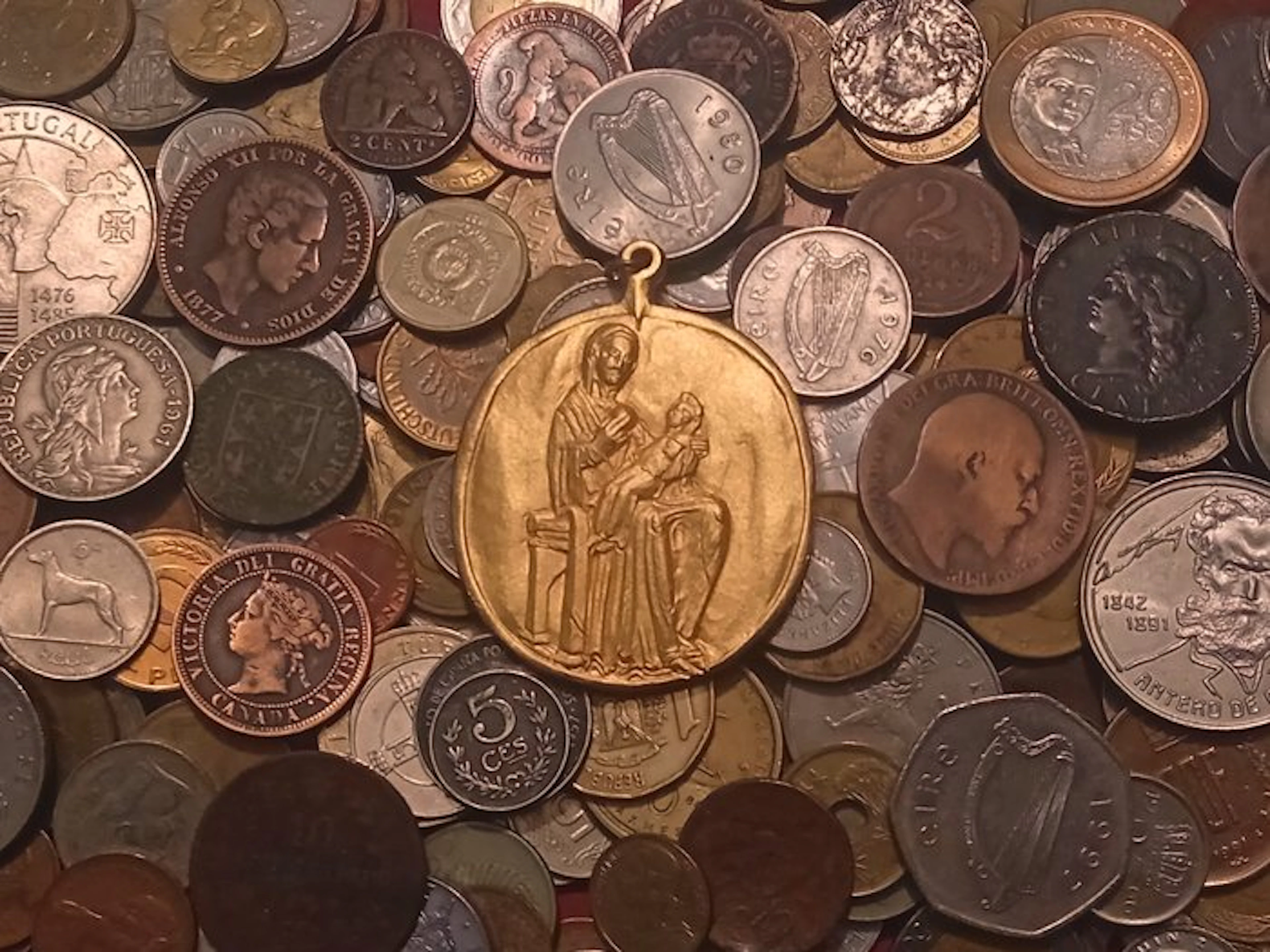 World. Large lot of World Coins, 1800 to présent. (No reserve price)