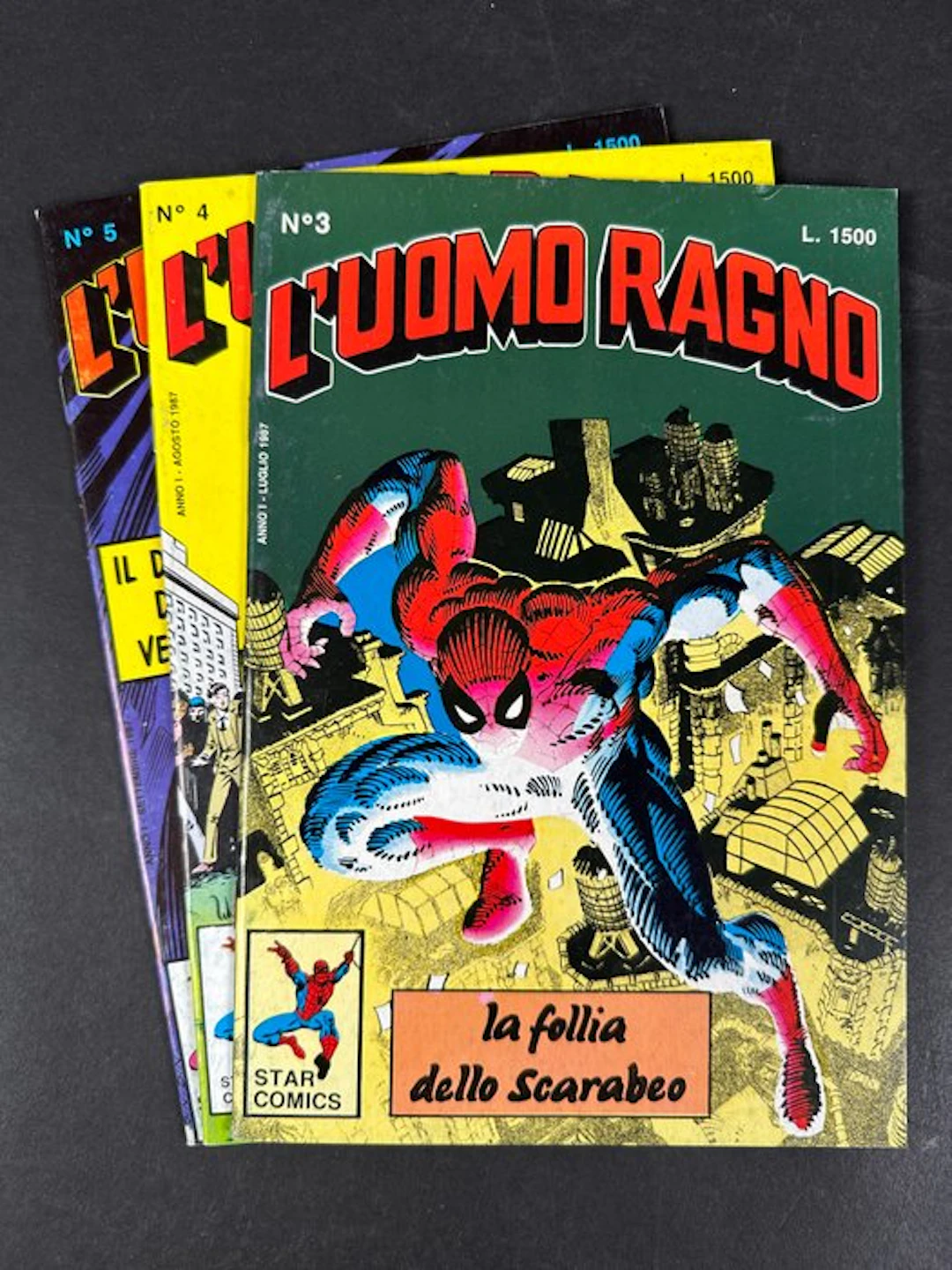 Uomo Ragno nn 3, 4, 5 - 3 Album - First edition - 1987