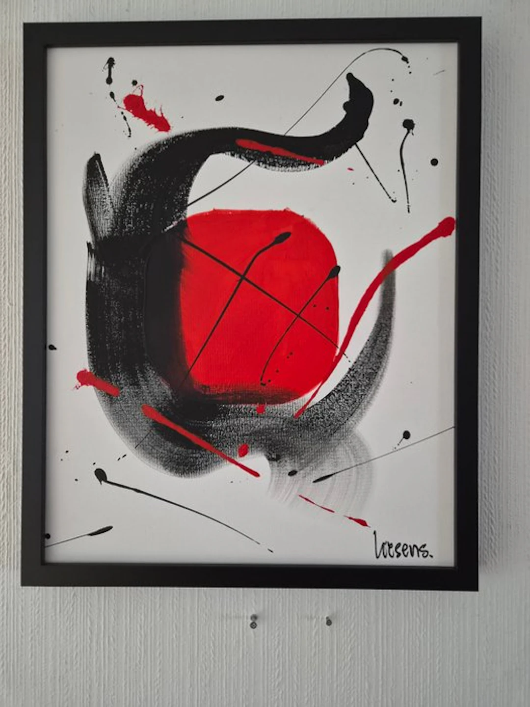 Liesens - Eclipse of the Heart (Handpainted on canvas met lijst)