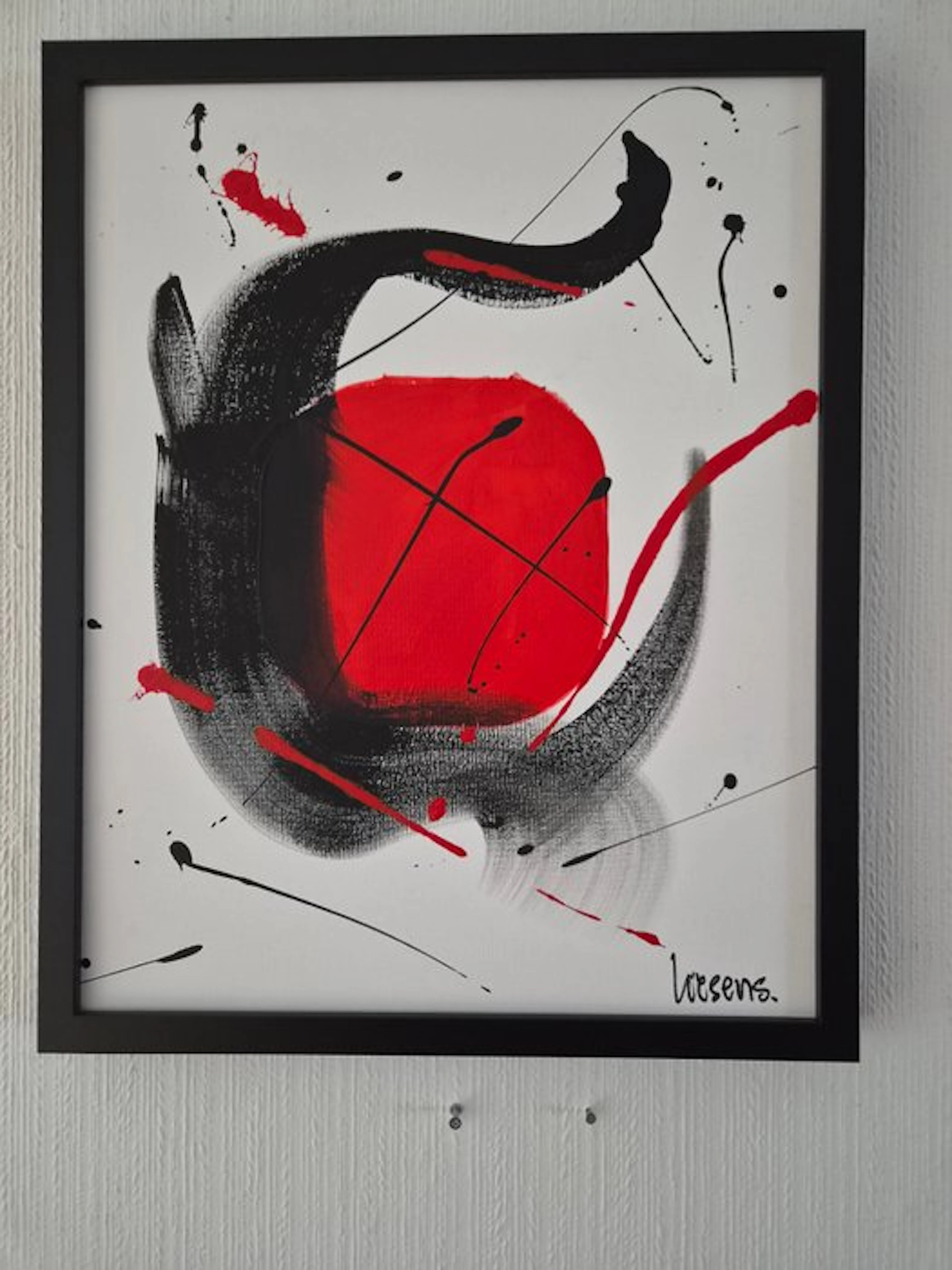 Liesens - Eclipse of the Heart (Handpainted on canvas met lijst)