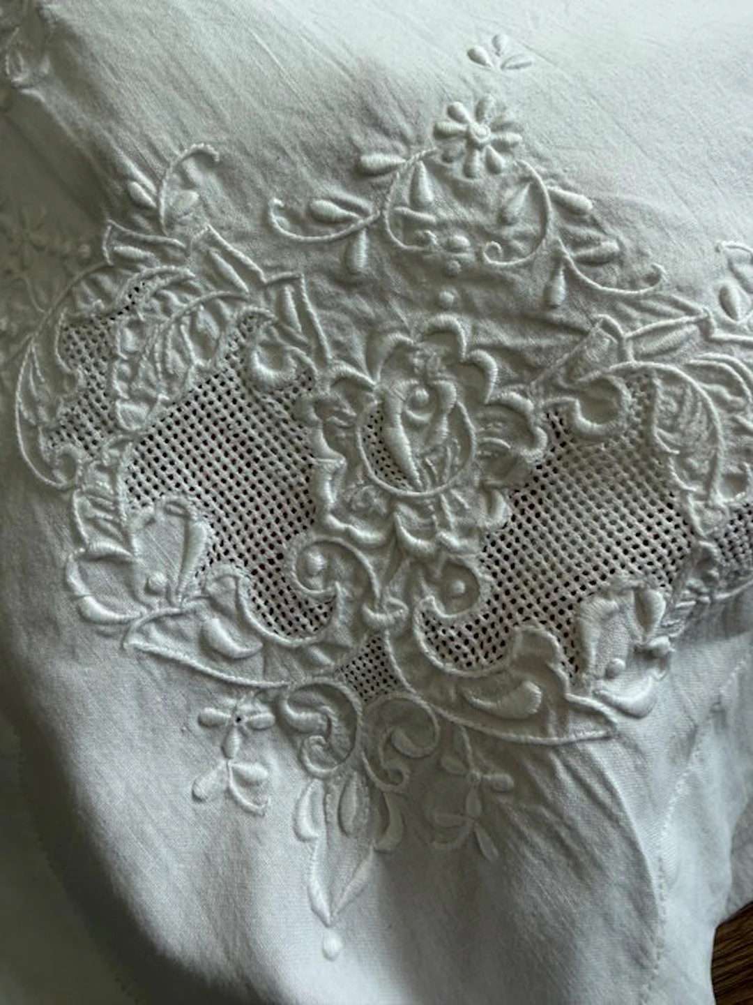 Lenzuolo e viso - Embroidery - Bed sheet (2) - 260 cm...