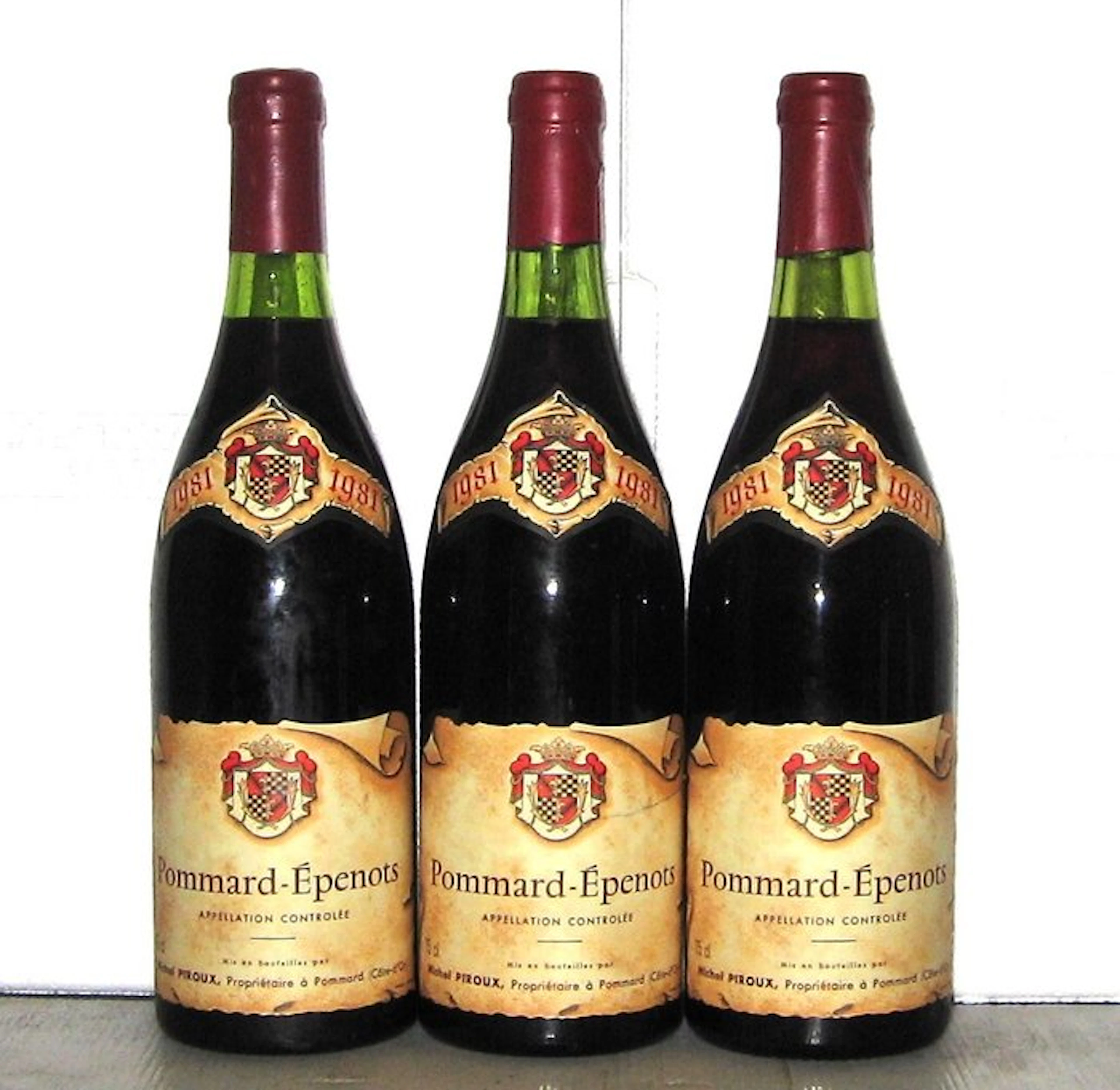 1981 Michel Piroux "Epenots" - Pommard 1er Cru - 3 Bottles (0.75L)