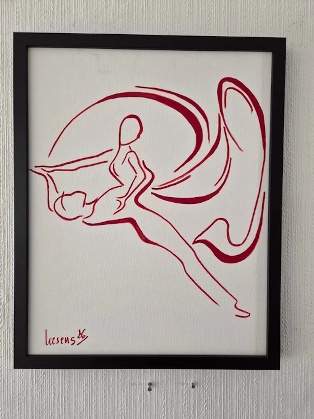 Liesens - Dance me tot the end of Love (handpainted on canvas) met lijst