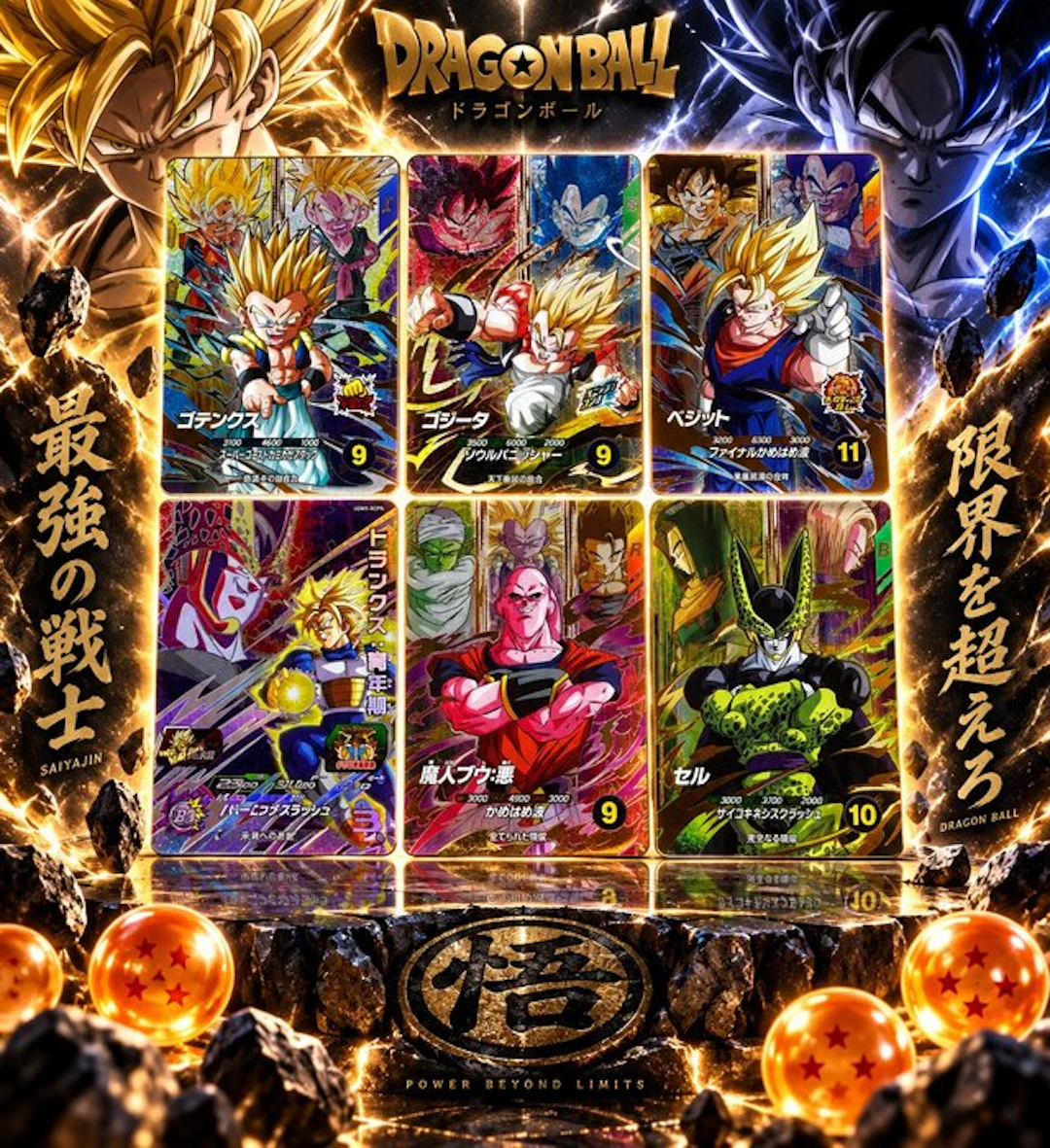 Bandai - 6 Card - Dragon Ball