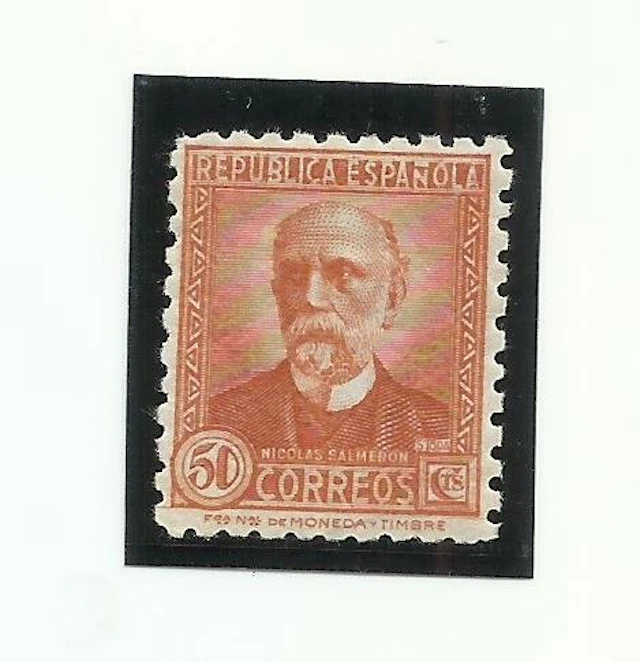 Spain 1938 - Nicolás Salmerón, toothed 10 - Edifil NE34