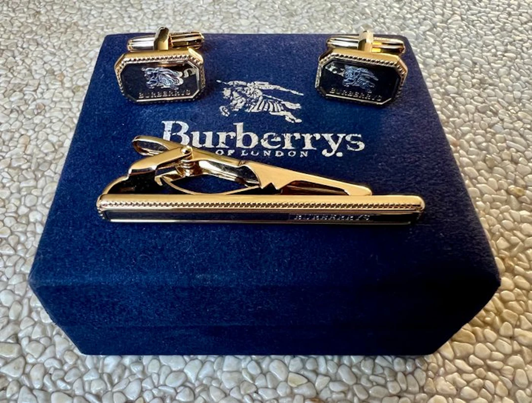 Burberrys - Cufflinks & Tie clip - Equestrian knight - Fashion accessories set