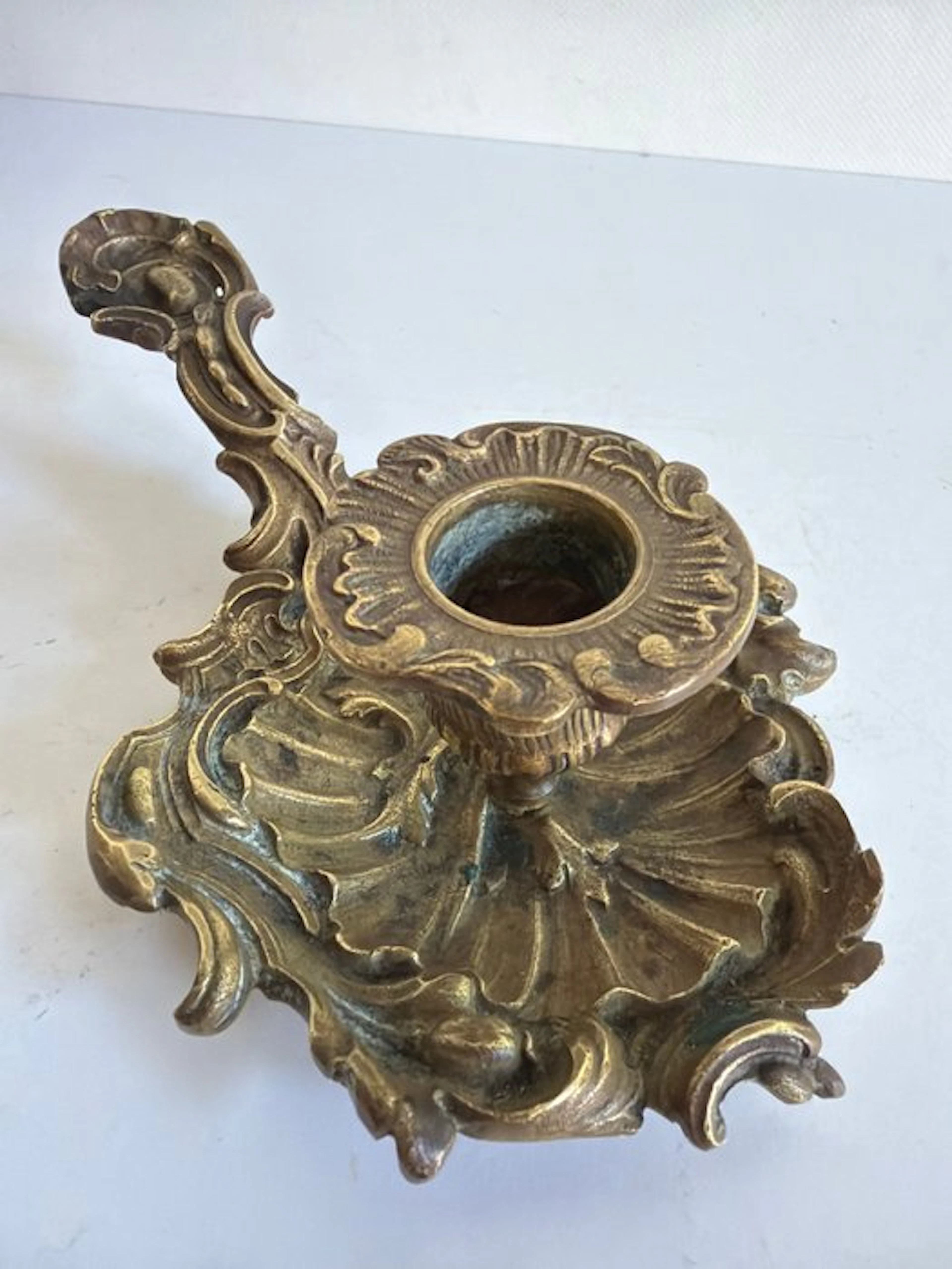 Candlestick Imperial Solid Bronze Palmatory - Bronze