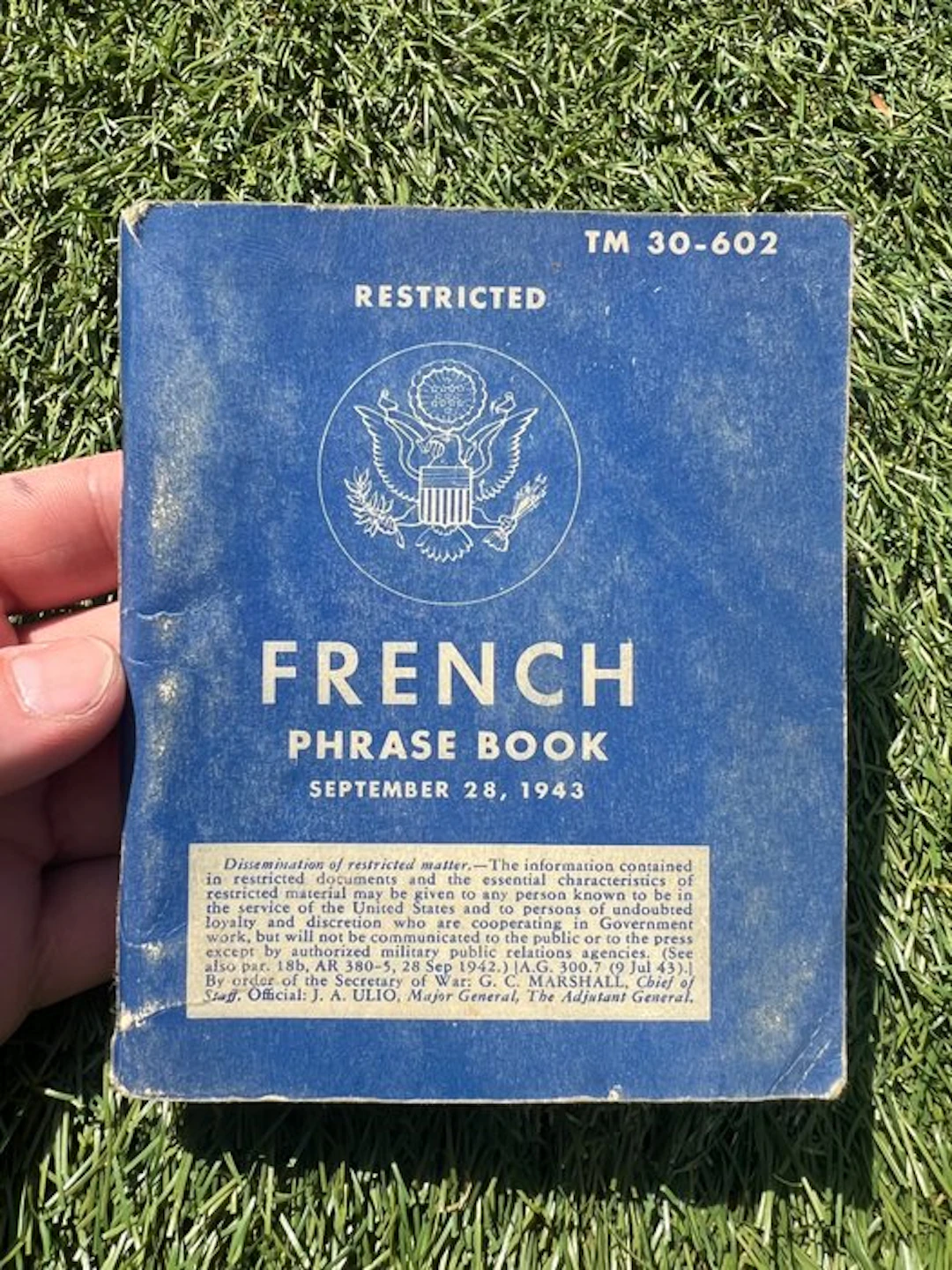 US Army Soldiers French Language Guide - Airborne...
