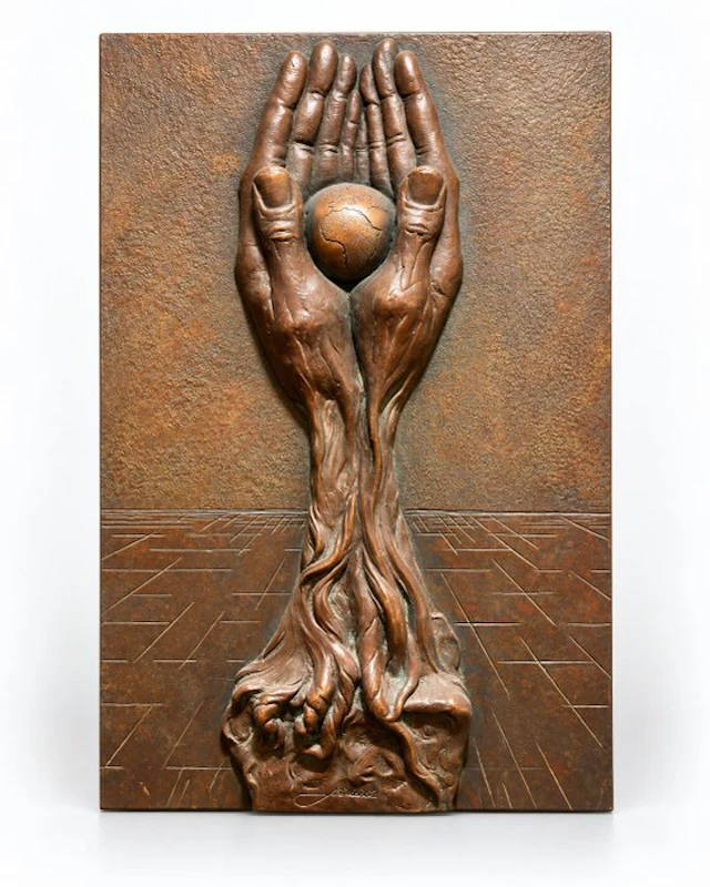 Lorenzo Quinn (1966) - Sculpture, El Árbol de la Vida - 37 cm - Resin, Bronze