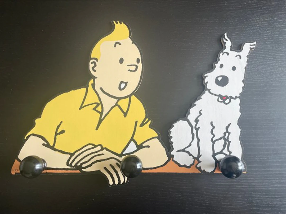 Tintin Coat rack Tintin and Milou - Trousselier - 1993