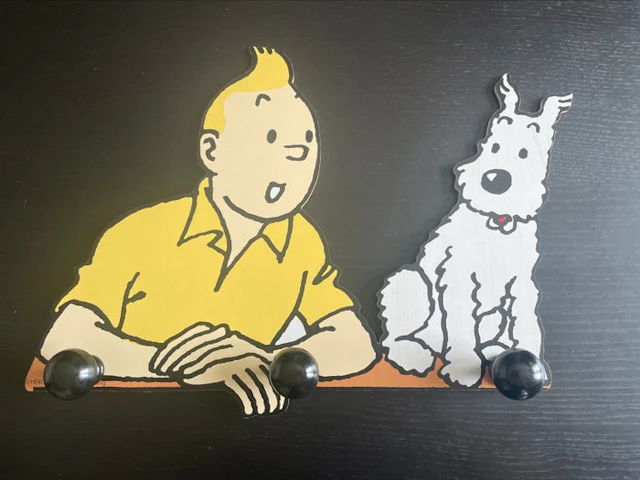 Tintin Coat rack Tintin and Milou - Trousselier - 1993