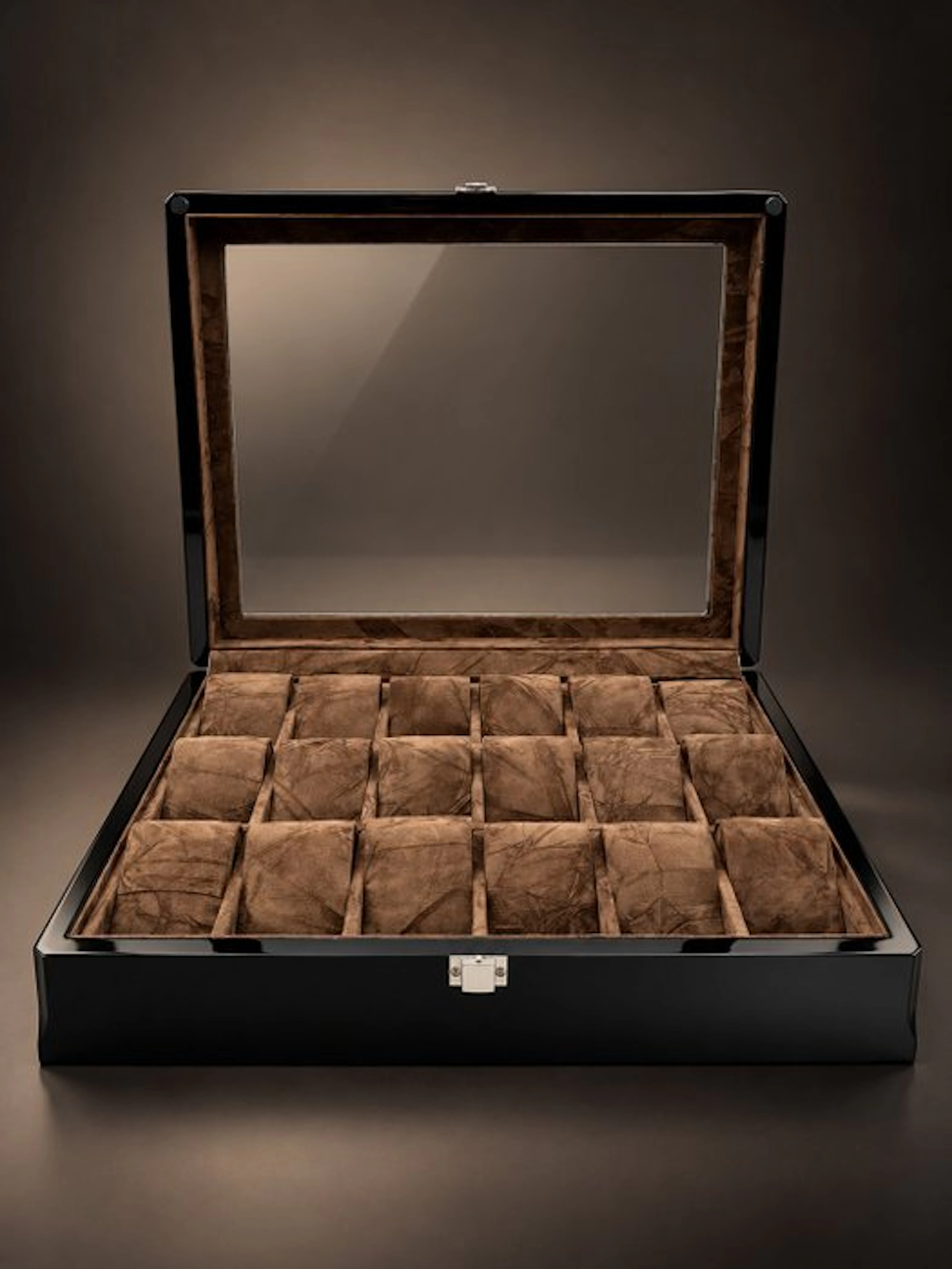 Jewellery box - Lacquered ebony finish - XL Watch Box